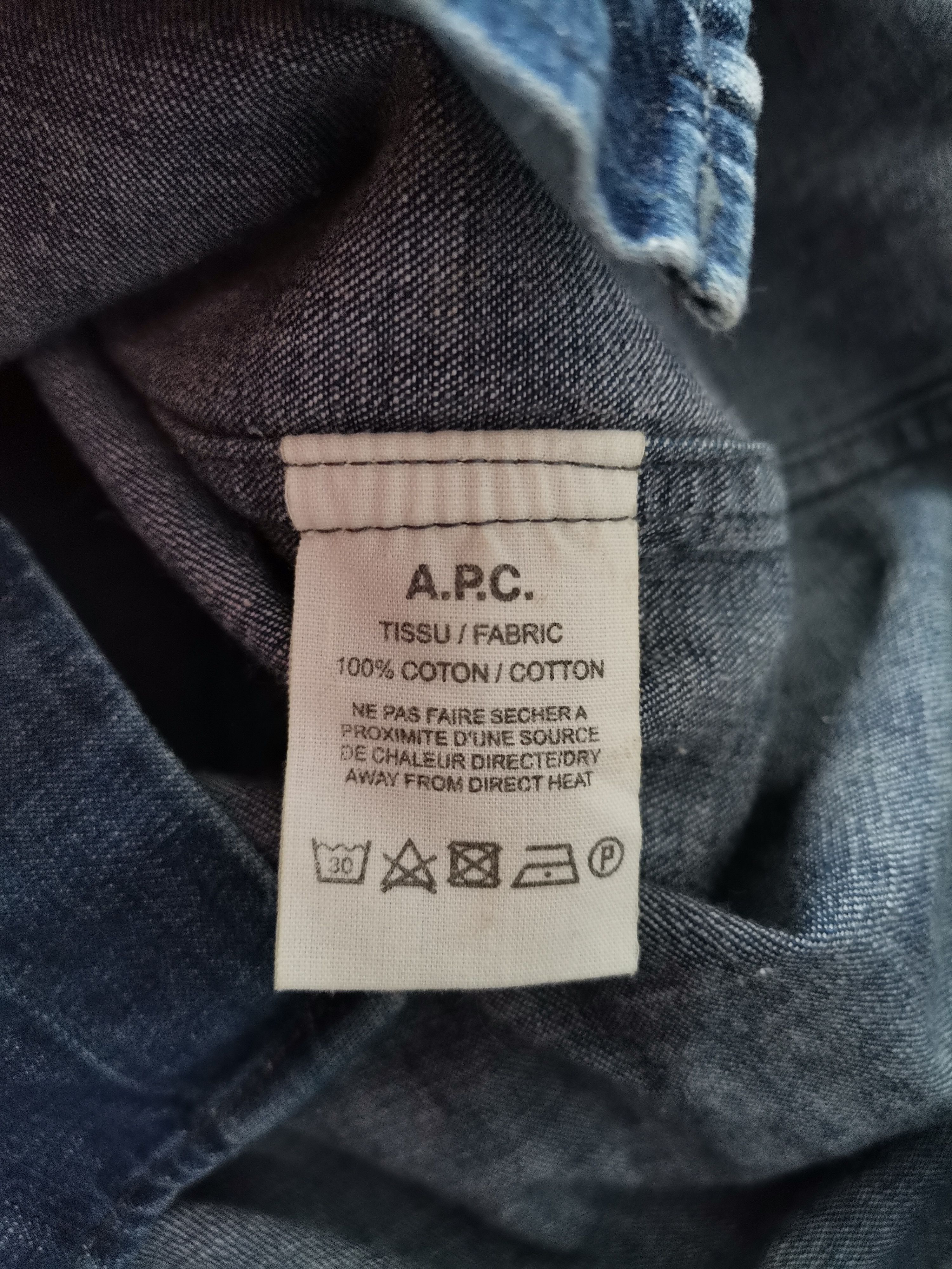 A.P.C. A.P.C. Denim Shirt Size US S / EU 44-46 / 1 - 3 Thumbnail