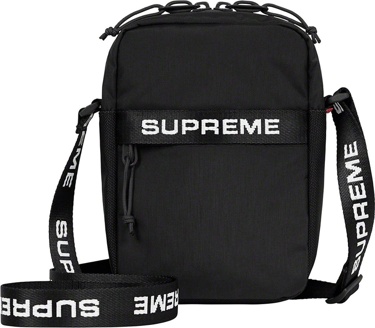 Supreme SUPREME 18SS Logo Shoulder Bag Black | Grailed