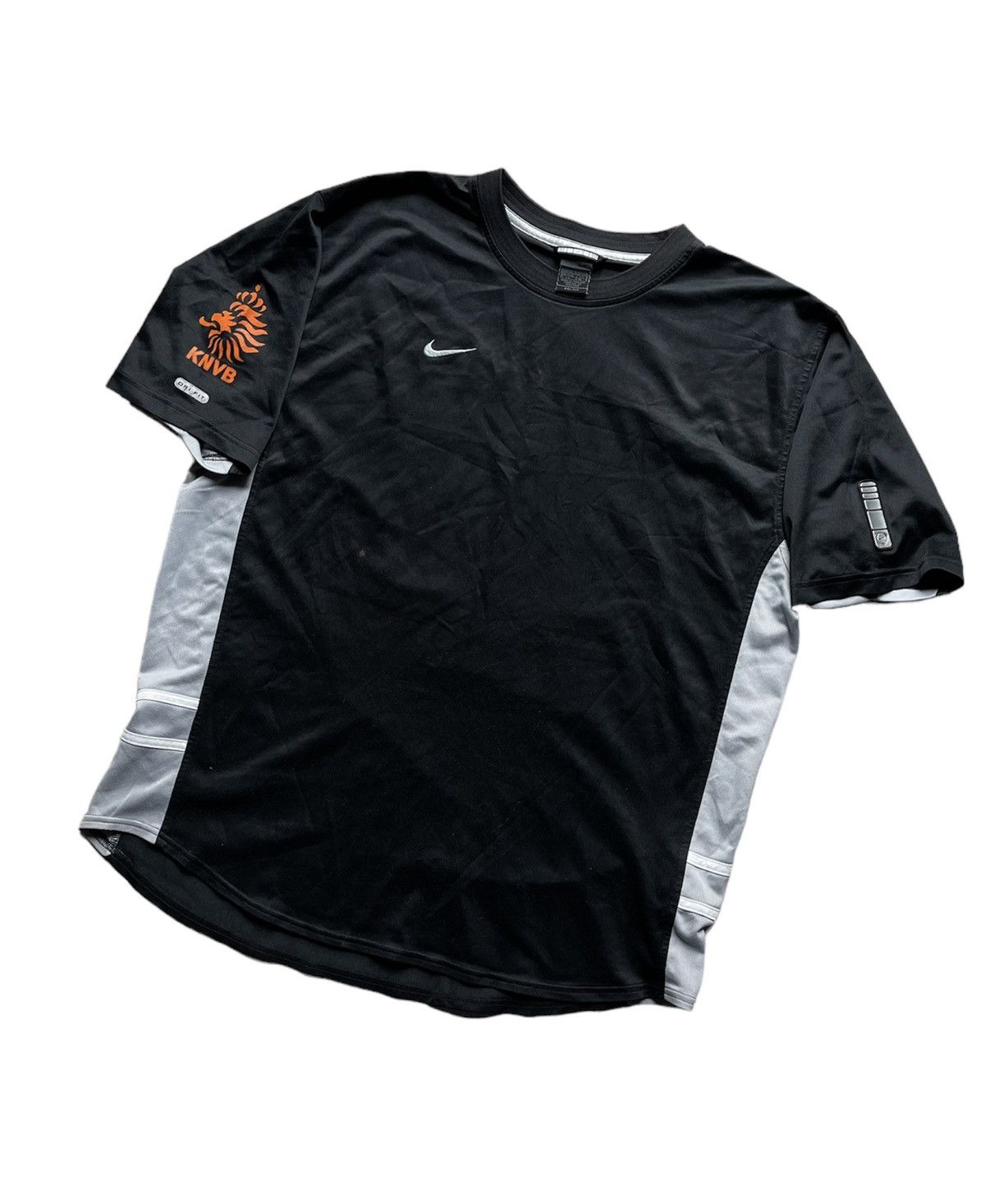 Nike × Vintage 90’s Nike KNVB Holland black vintage soccer jersey Size US XXL / EU 58 / 5 - 2 Thumbnail