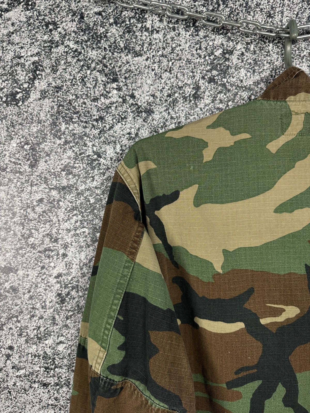 Vintage US ARMY Military Combat Camo Jacket Shirt U.S. Air Force Size US S / EU 44-46 / 1 - 13 Thumbnail