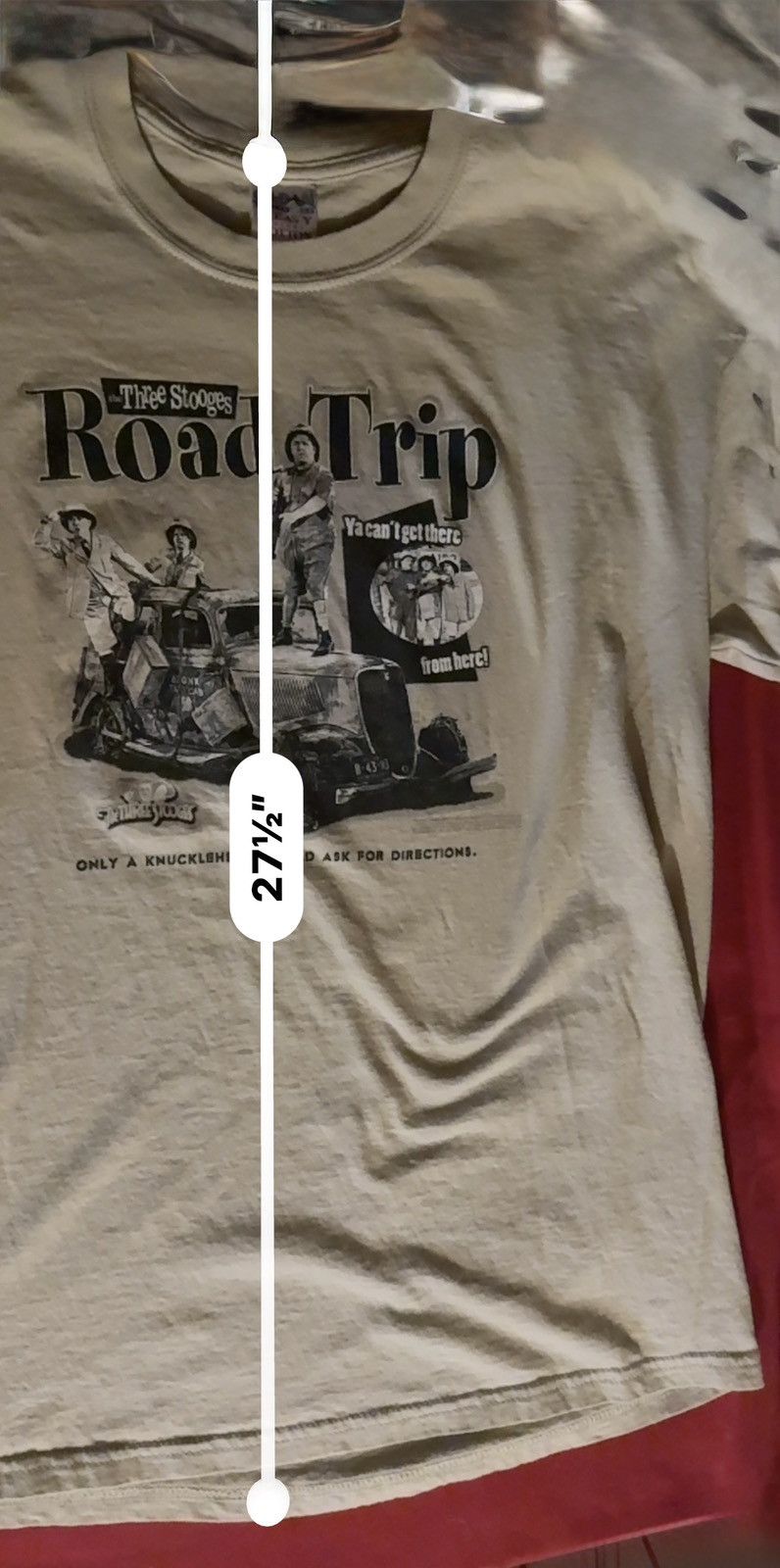 Gildan Vintage 2003 The Three Stooges "Road Trip" Graphic Tee Size US L / EU 52-54 / 3 - 4 Thumbnail