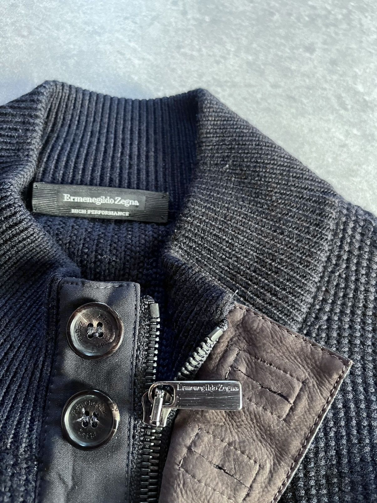 Ermenegildo Zegna Ermenegildo Zegna Wool Cardigan Sweater Jacket 52 L Size US L / EU 52-54 / 3 - 8 Thumbnail