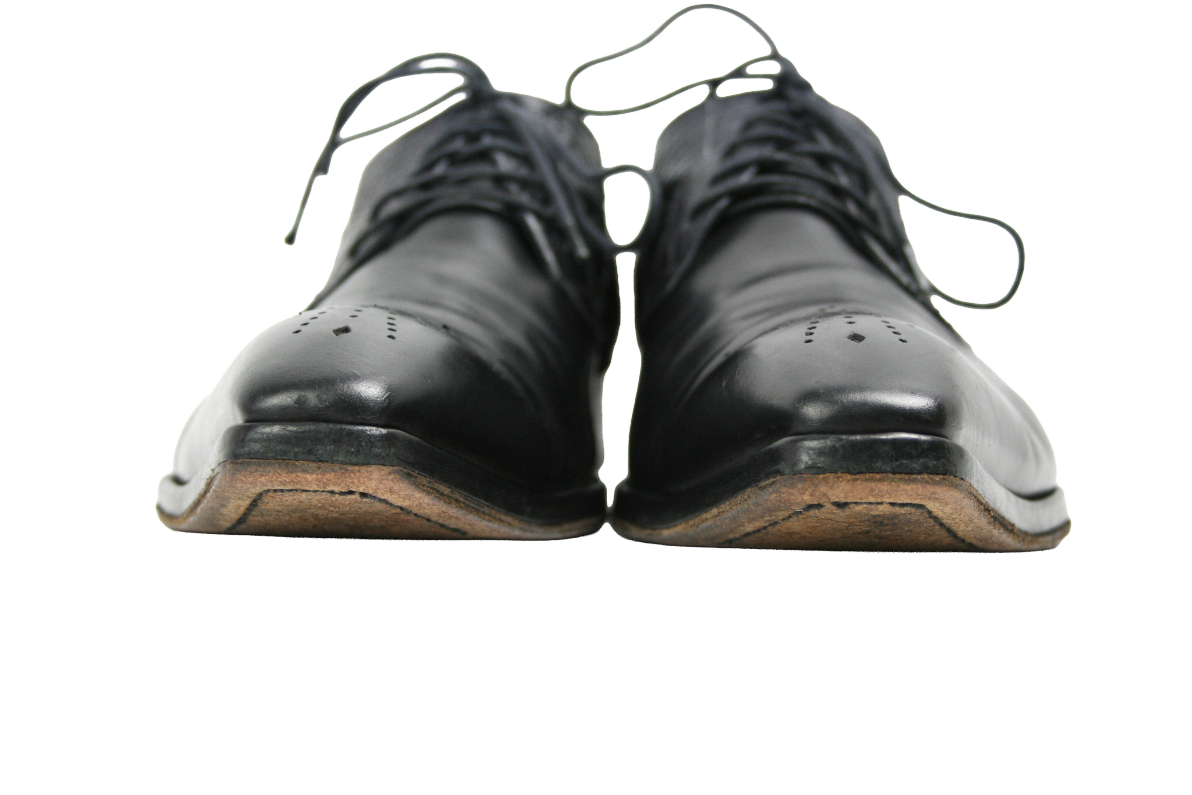 Jo Ghost 00S Y2K Avant Garde Pony Hair Derby Shoes Vintage Size US 10 / EU 43 - 4 Thumbnail
