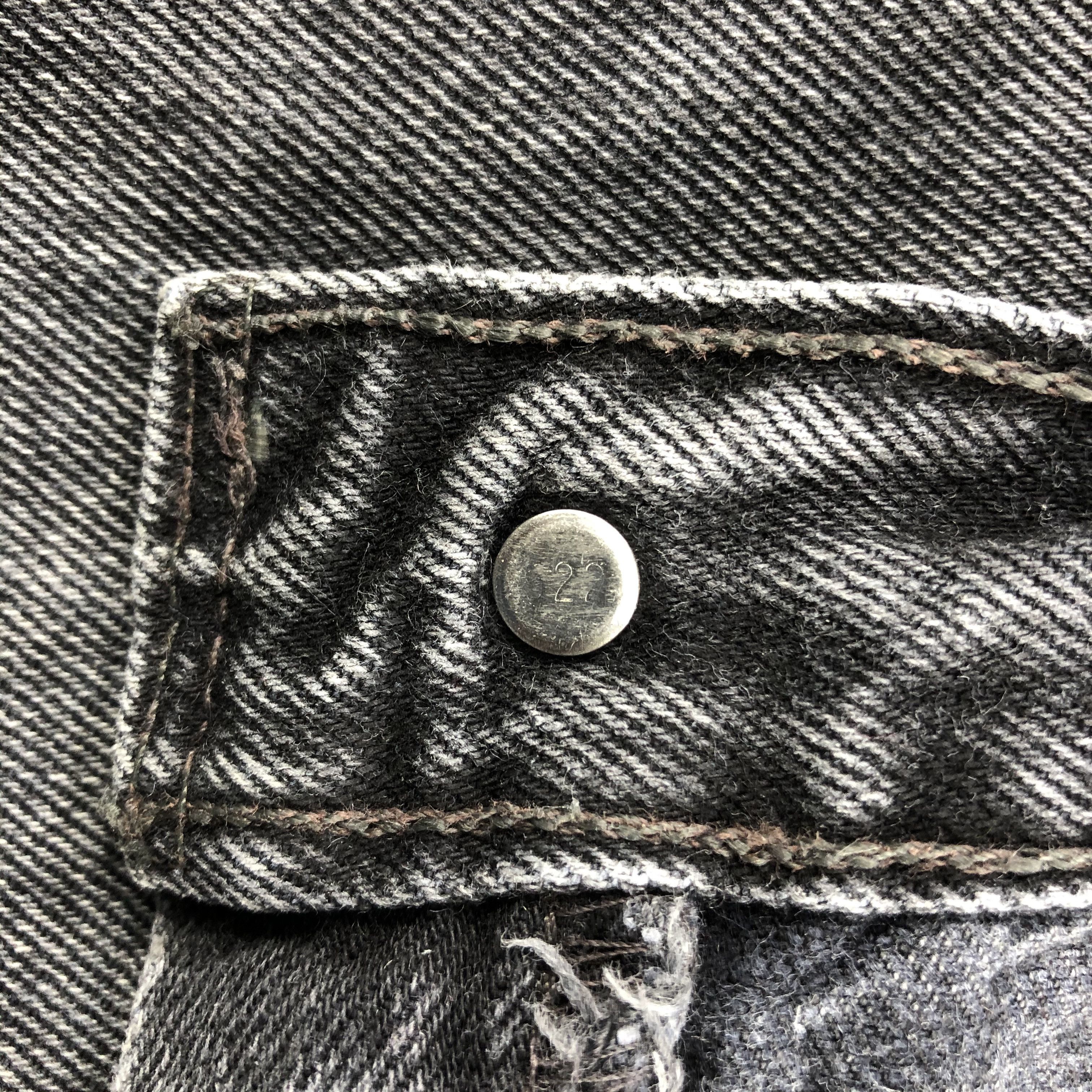 Levi's Faded Black Levis 501 Jeans-JM2370 Size US 36 / EU 52 - 10 Thumbnail