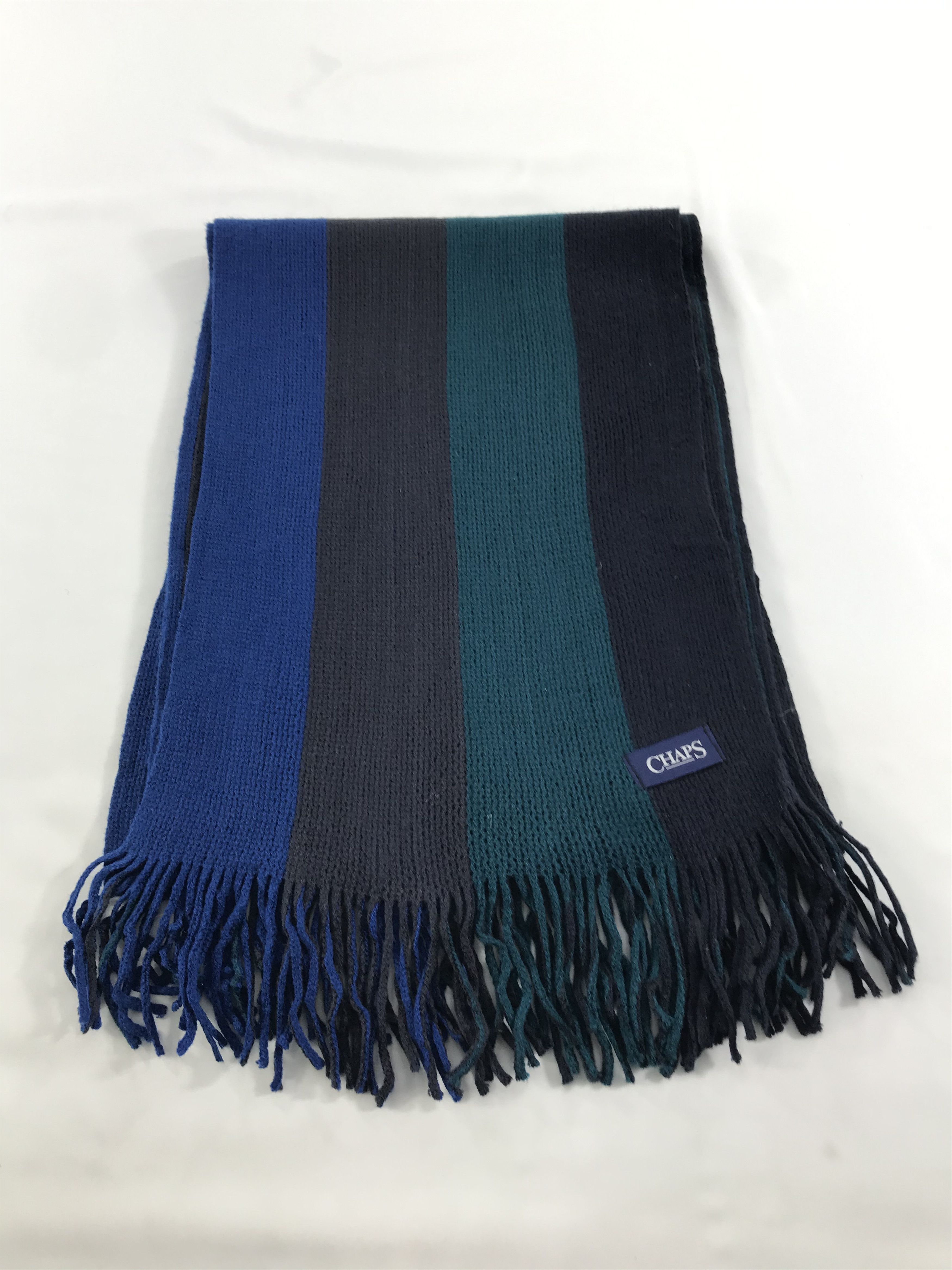 Chaps Chaps Striped Knit Scarf Muffler V93 Size ONE SIZE - 2 Thumbnail