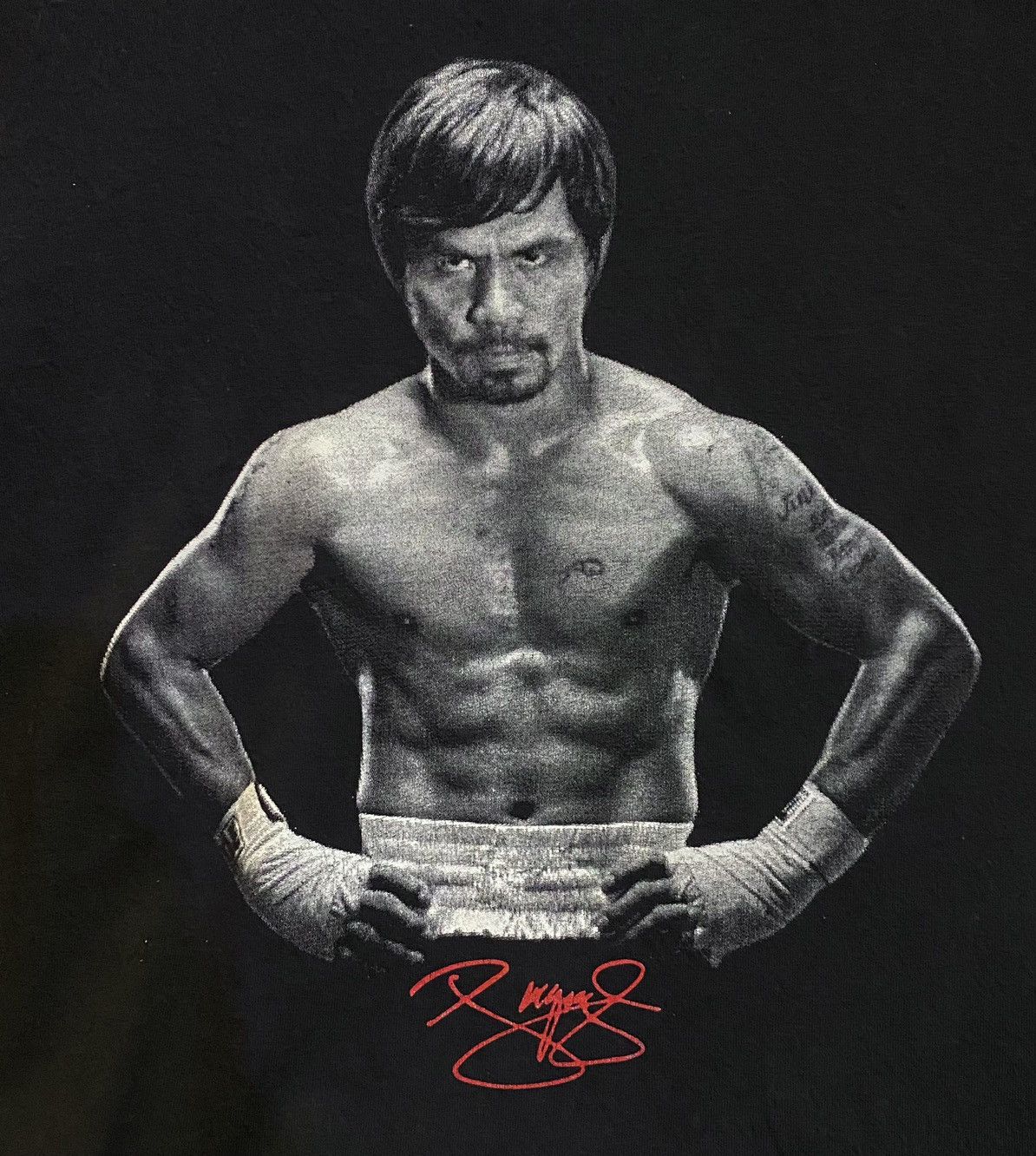 Alstyle Tshirt Manny Pacman Pacquiao Legend Boxing Record Story tee Size US XL / EU 56 / 4 - 4 Thumbnail