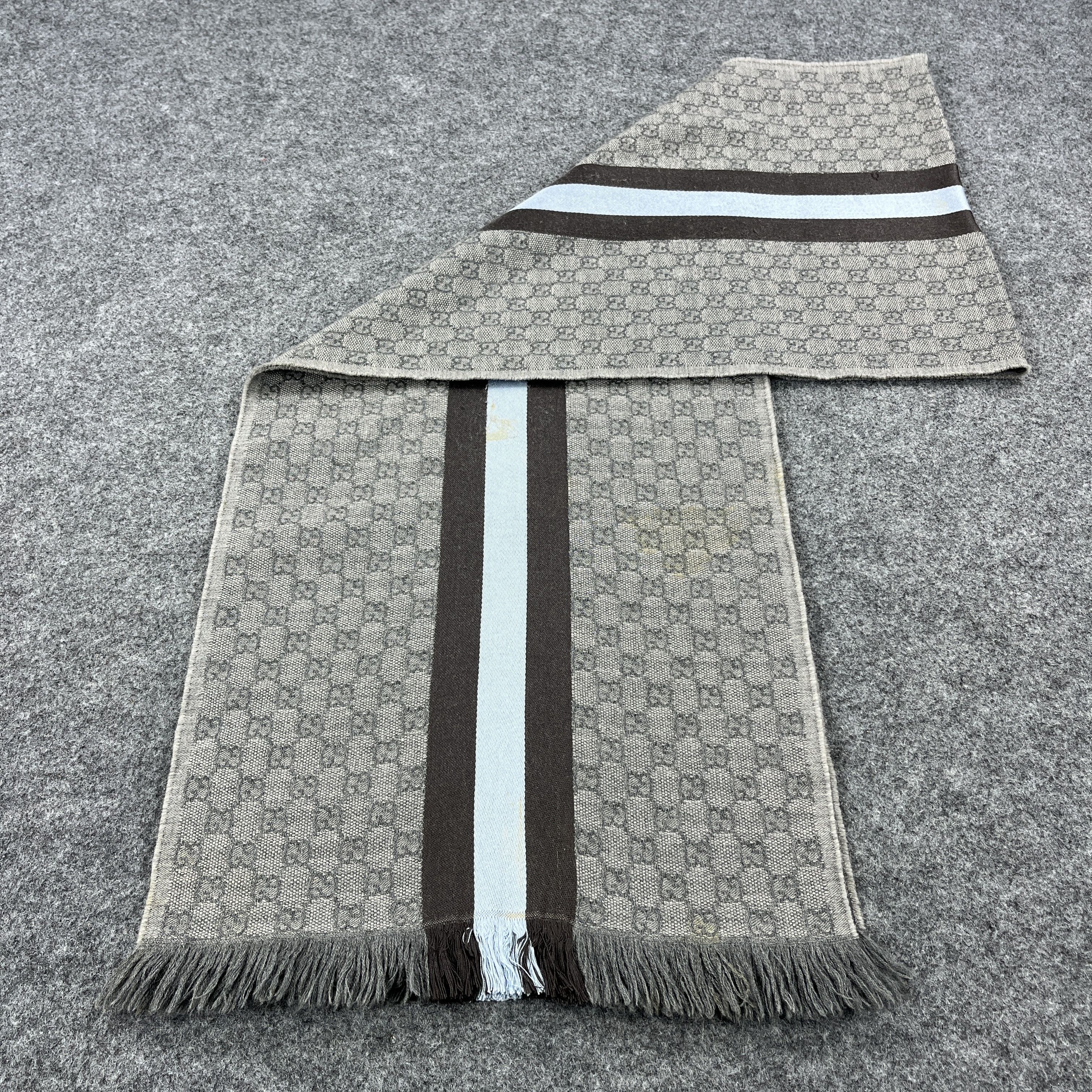 Gucci × Vintage Gucci Scarf / Muffler / Neckwear T1498 Size ONE SIZE - 4 Thumbnail