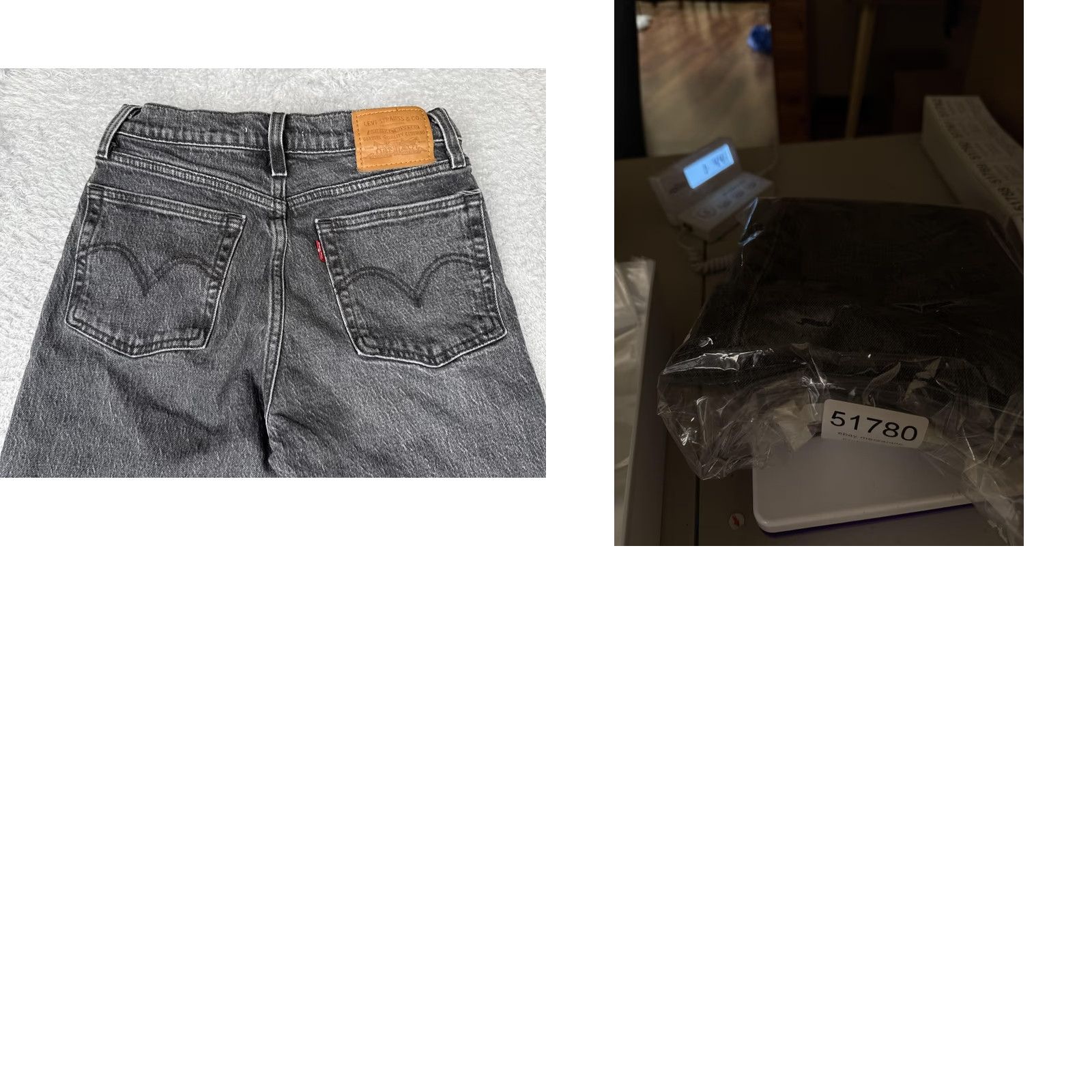 Levi's VINTAGE Levi's Wedgie Straight Jeans Womens 25x28 Black Button Fly High Rise Ankle Denim Size 42" / US 20 - 11 Thumbnail