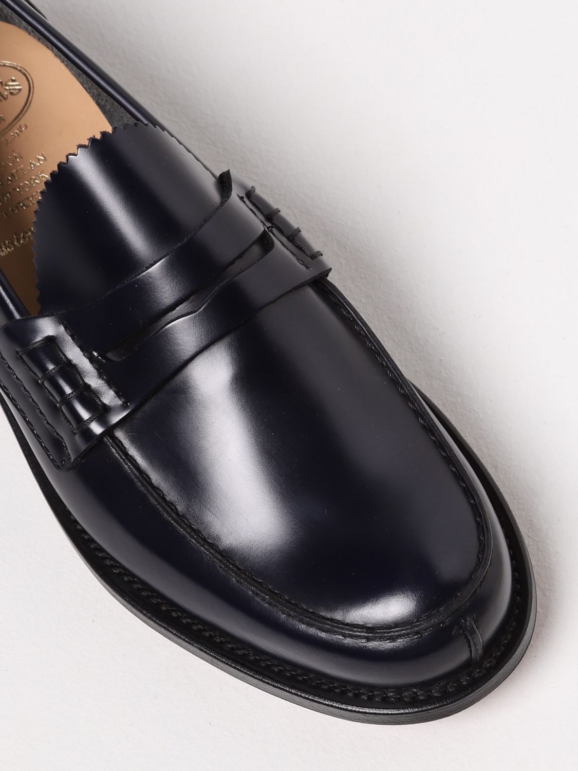 Church's o1s22i1n0925 Pembrey Glossy Leather Loafers in Black Size US 8 / EU 41 - 2 Thumbnail