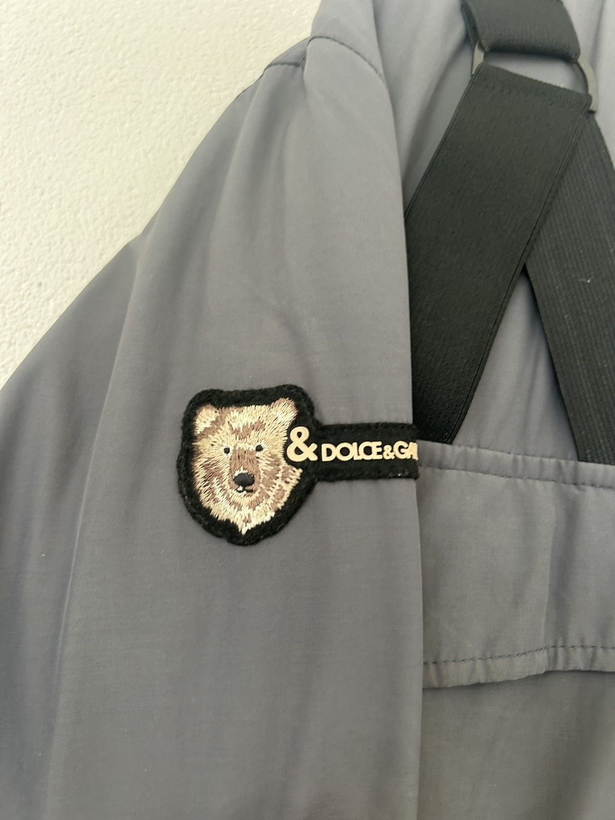 Dolce & Gabbana Grey Bondage Puffer Coat with Strap Detailing Size US M / EU 48-50 / 2 - 2 Thumbnail