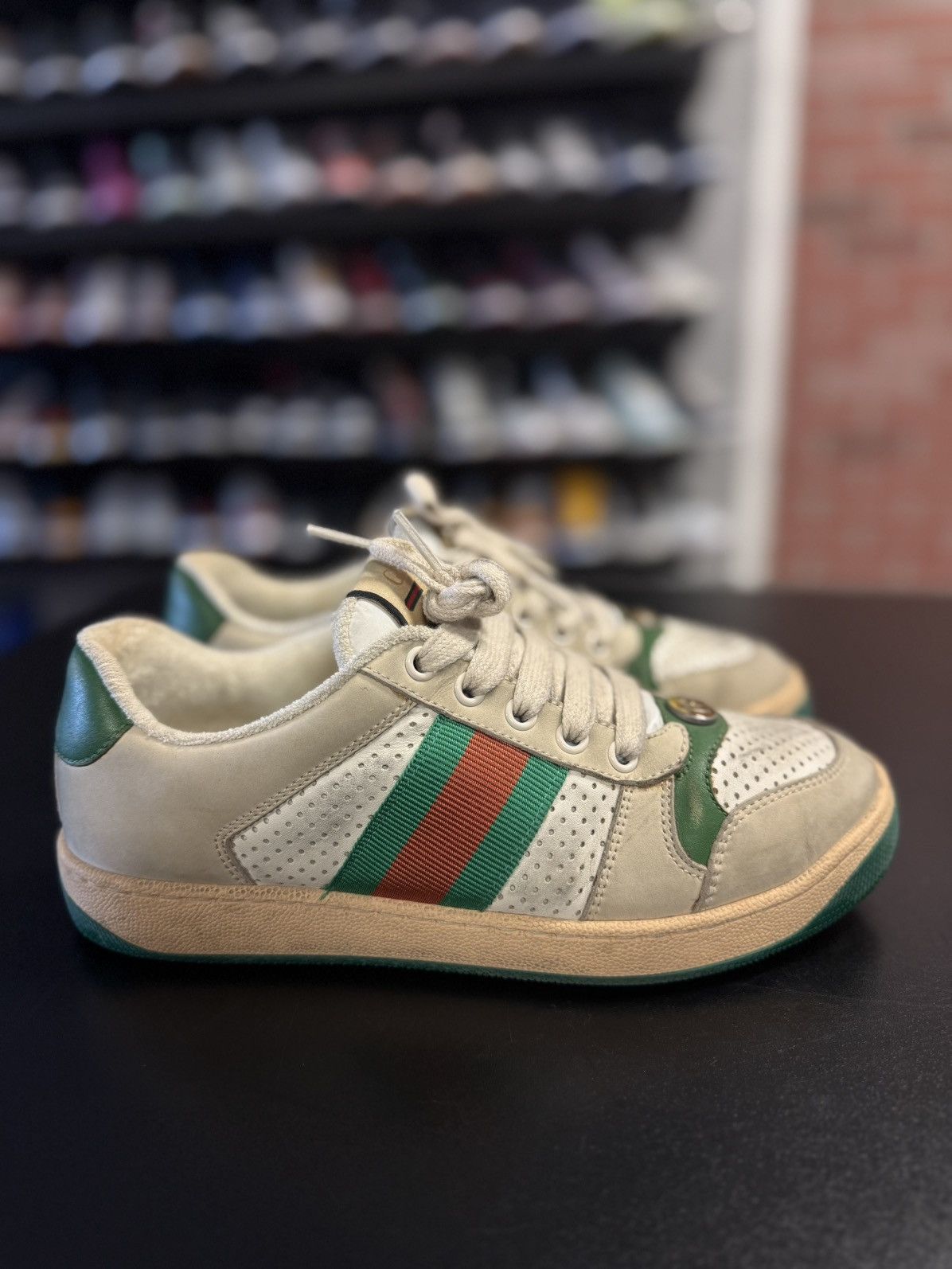 Gucci Gucci Distressed Style Low Top Shoes 36G/6US Women’s Size US 6 / IT 36 - 1 Thumbnail