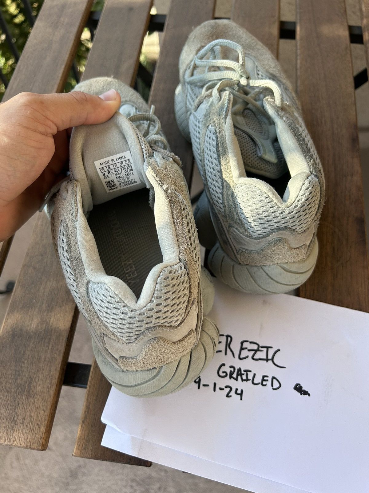 Adidas Yeezy 500 salt stone Grailed