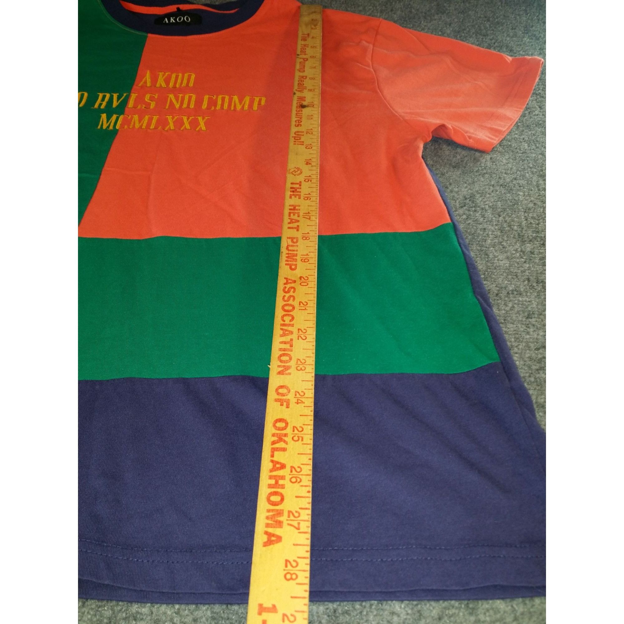 AKOO Akoo Tshirt Men Sz XXL Colorblock No Rvls No Comp MCMLXXX Hi Size US XXL / EU 58 / 5 - 3 Thumbnail