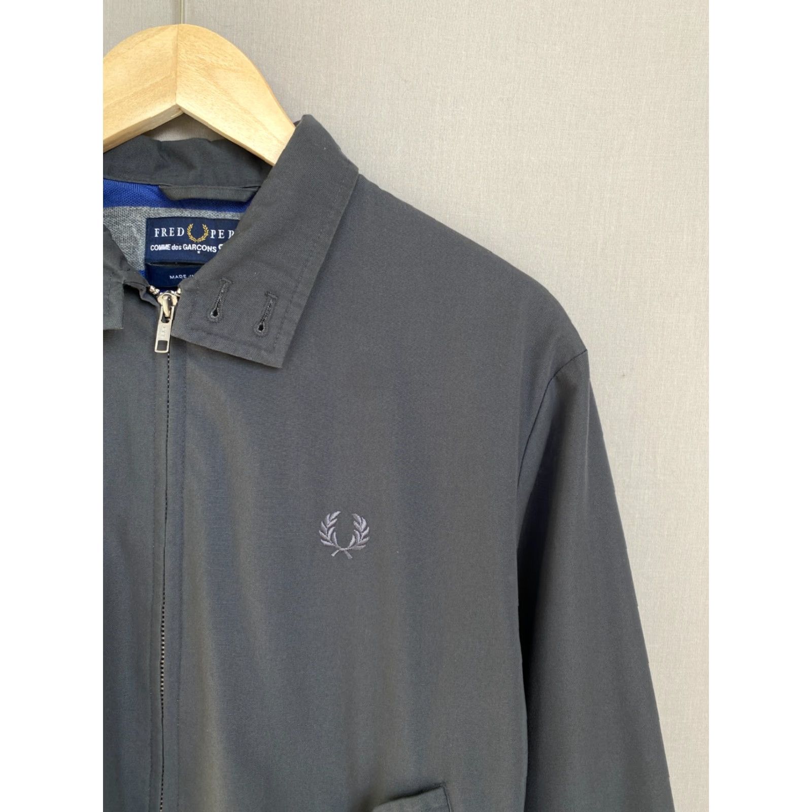 Fred Perry Fred Perry X Comme Des Garcons Bomber Jacket XS Mens Shirt Jacket Black Gray Style Logo Vintage No Size US XS / EU 42 / 0 - 6 Thumbnail
