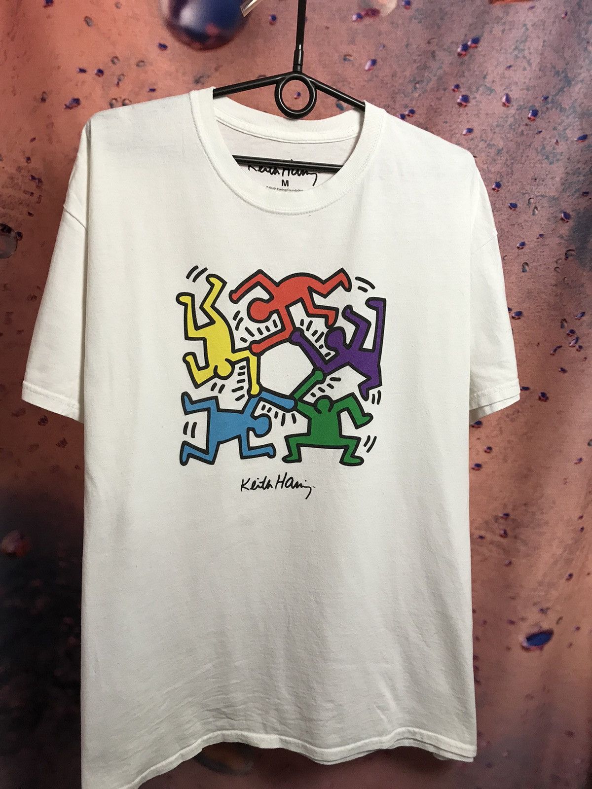 Keith Haring × Vintage Keith Haring streetwear tee Size US M / EU 48-50 / 2 - 2 Thumbnail
