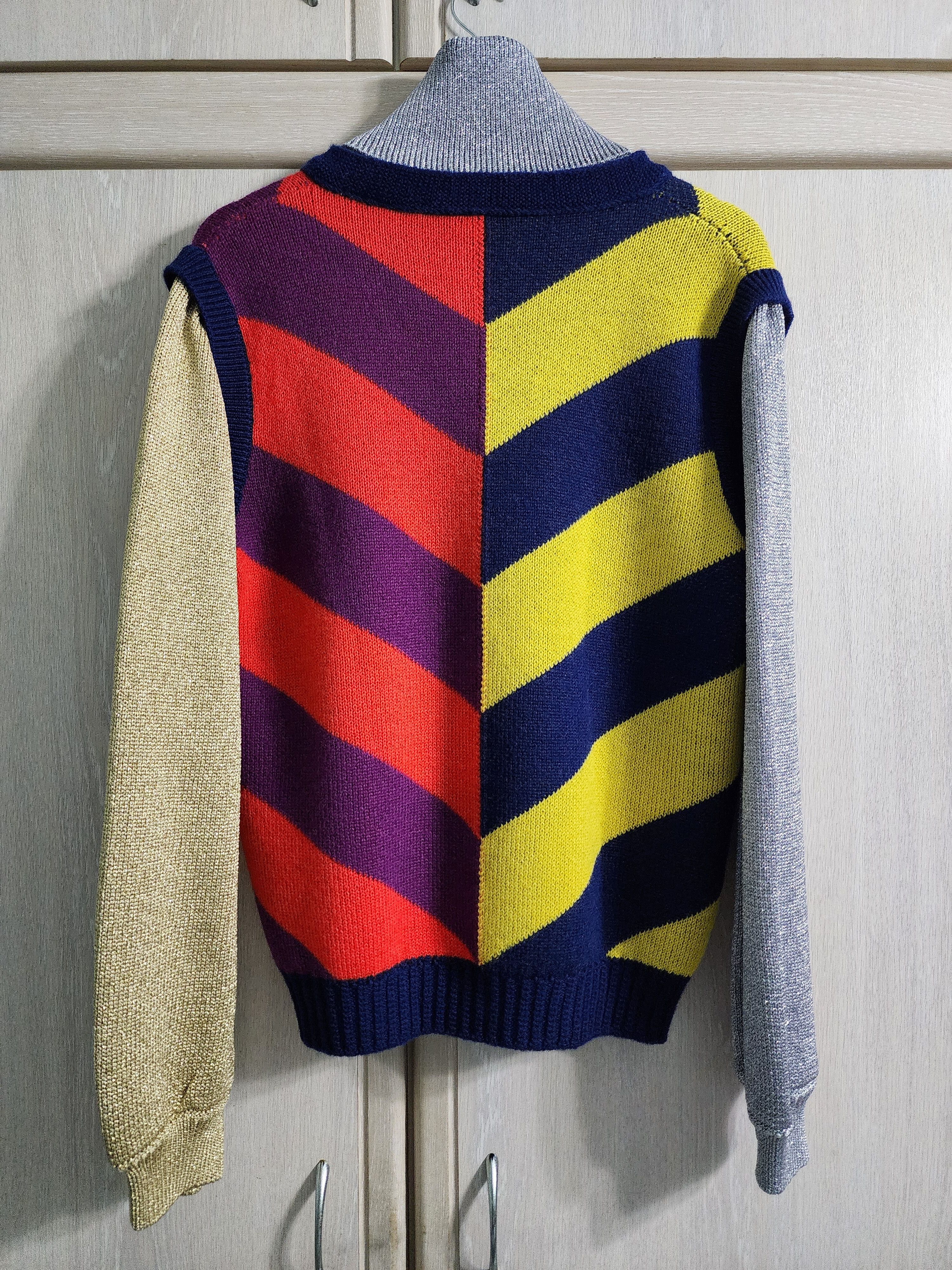 Gucci Striped Jacquard Wool Knit Sweater Size US L / EU 52-54 / 3 - 2 Thumbnail