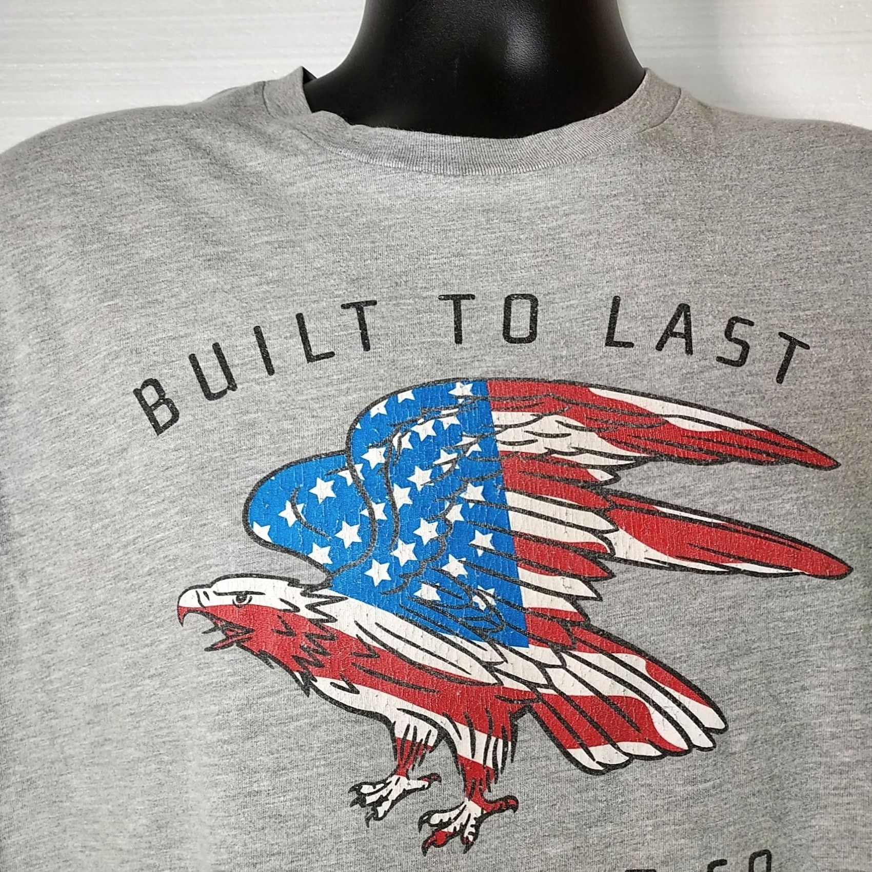 Ariat Ariat Built To Last American Flag Eagle Gray Short Sleeve T Shirt Men L Size US L / EU 52-54 / 3 - 5 Thumbnail