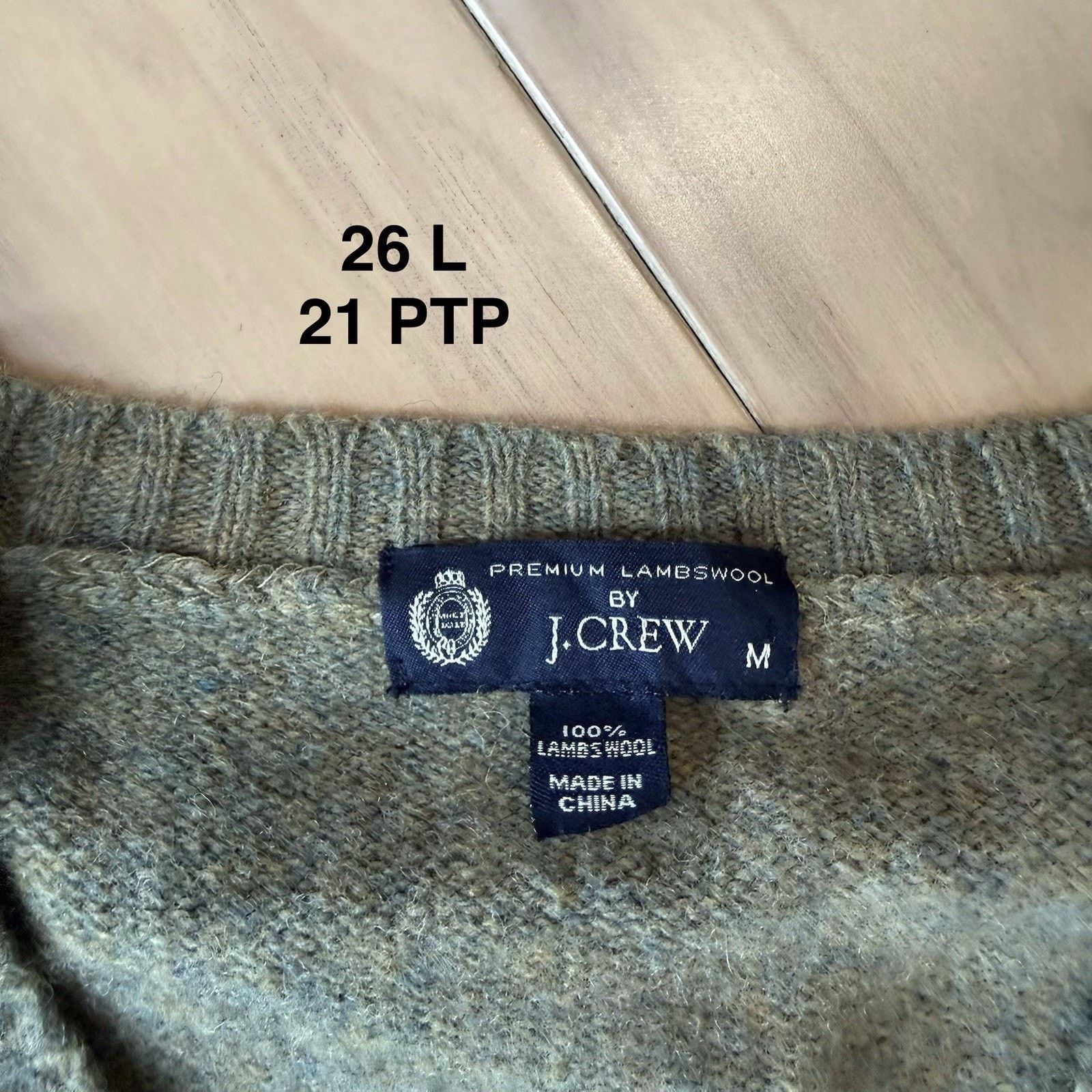 J.Crew J Crew Argyle Wool Sweater M Multicolor Lambswool V Neck Size US M / EU 48-50 / 2 - 7 Thumbnail