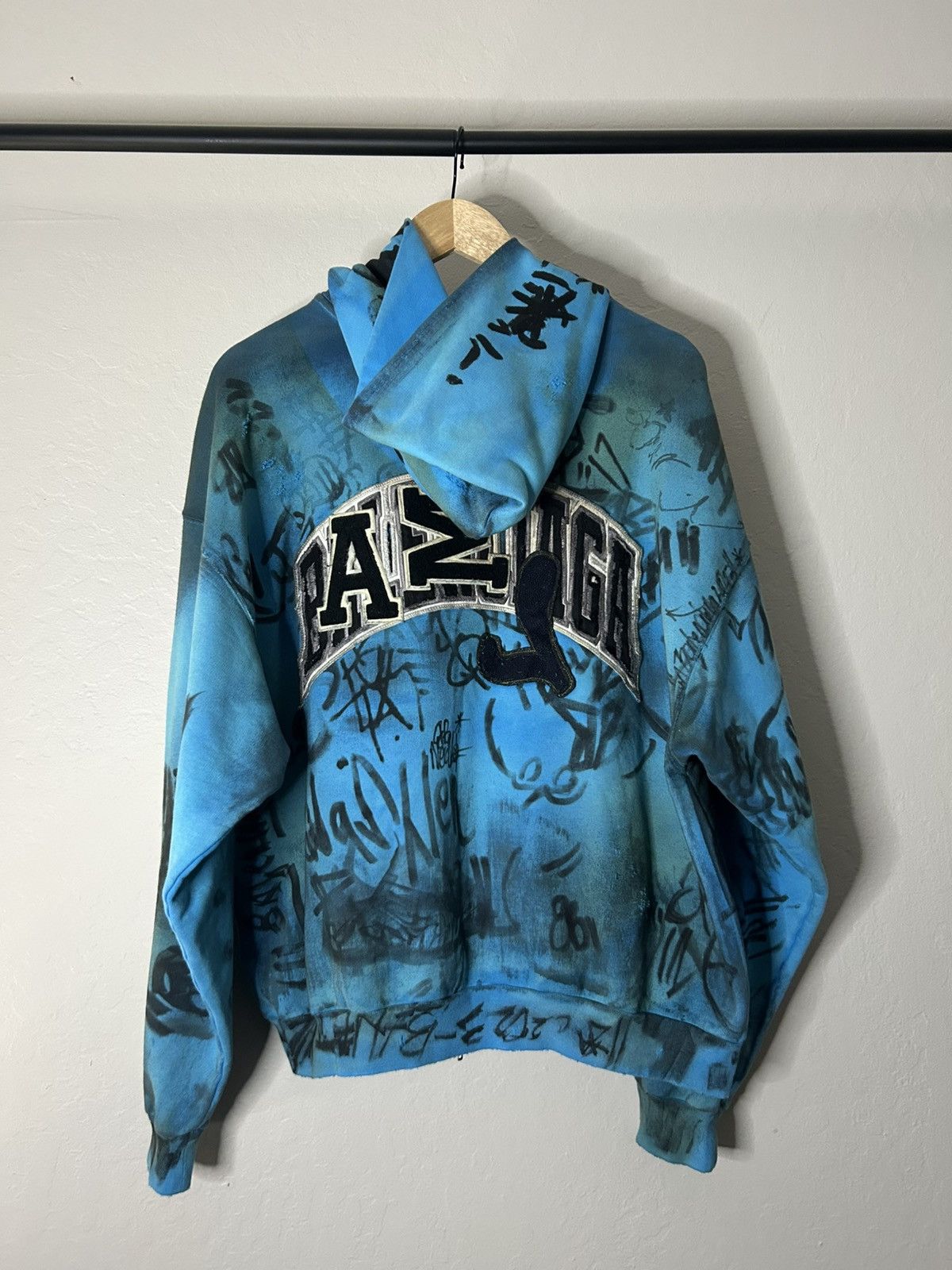 Balenciaga Balenciaga Blue Skater Hoodie Size US M / EU 48-50 / 2 - 2 Thumbnail