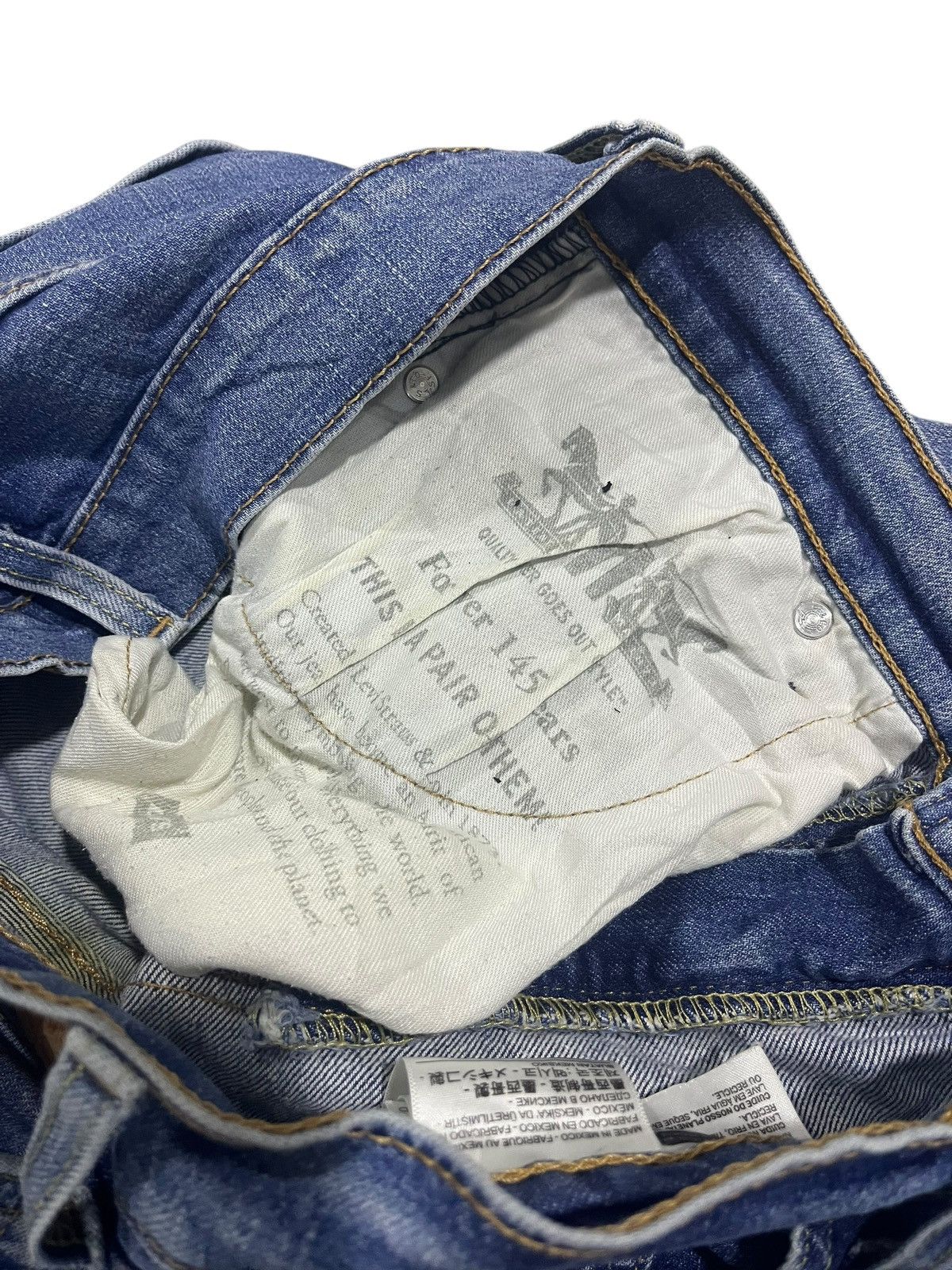 If Six Was Nine × Japanese Brand × Le Grande Bleu (L.G.B.) VINTAGE Y2K LEVIS 511 WASHED BLUE DENIM Size US 31 - 7 Thumbnail