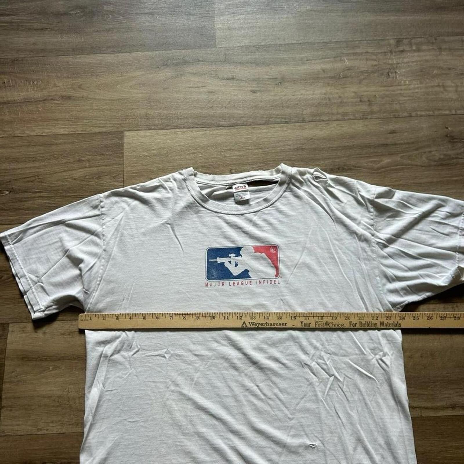 MLB Vintage 90’s Rare Major League Infidel MLB white t shirt XL Size US XL / EU 56 / 4 - 5 Thumbnail