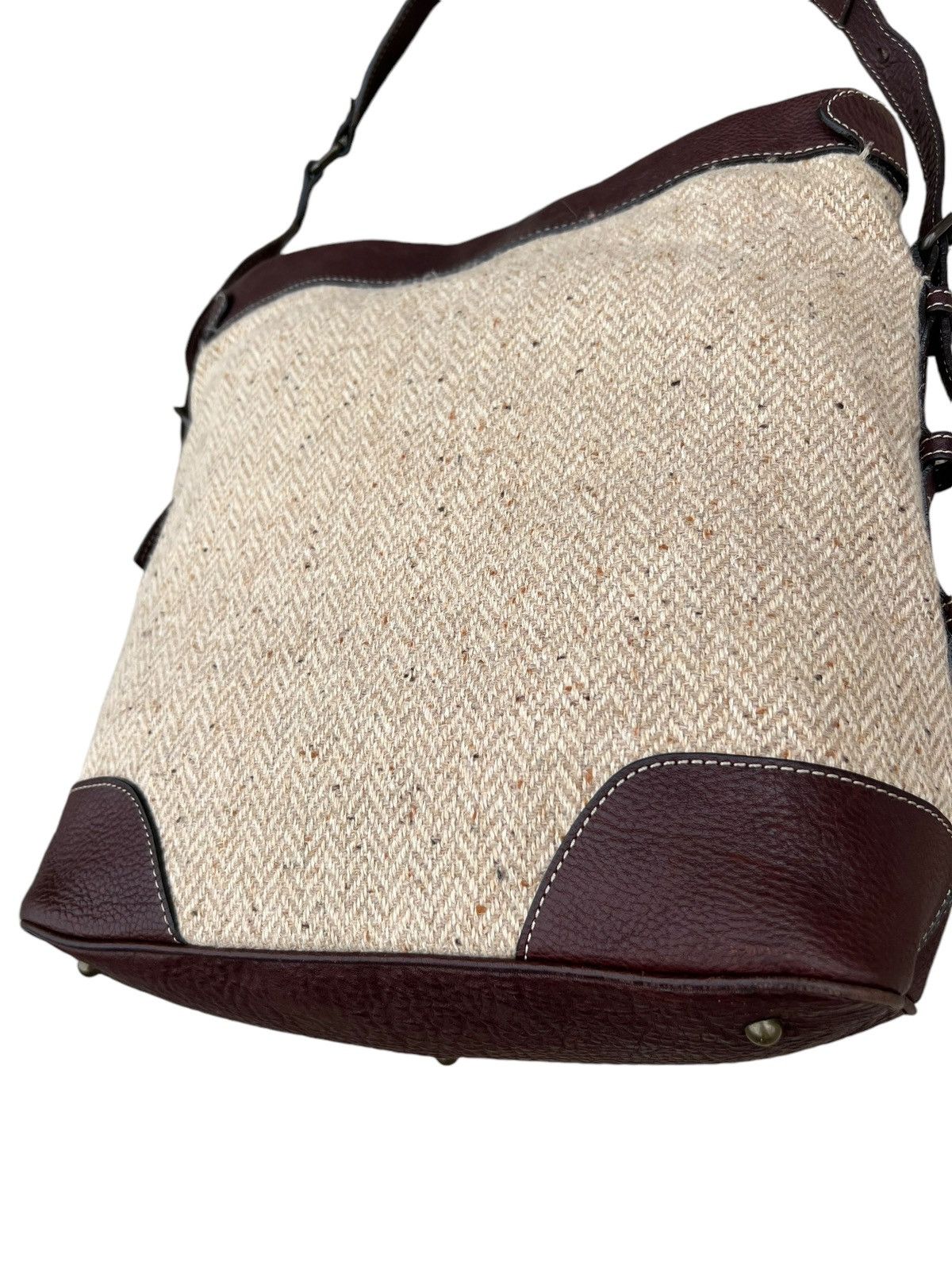 Leather Vintage Tsuchiya Kaban Leather HBT Wool Bag Size ONE SIZE - 11 Thumbnail