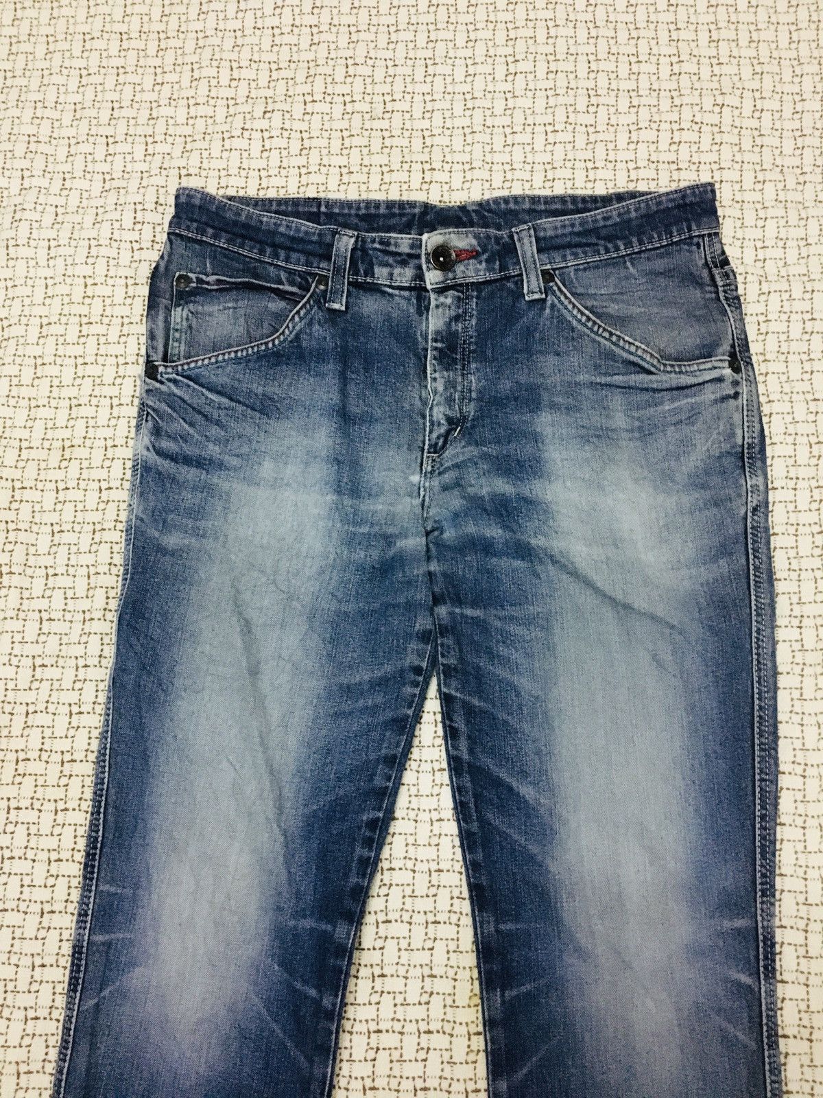 Edwin × Japanese Brand Edwin Blue Trip Jeans (17) Size US 35 - 4 Thumbnail