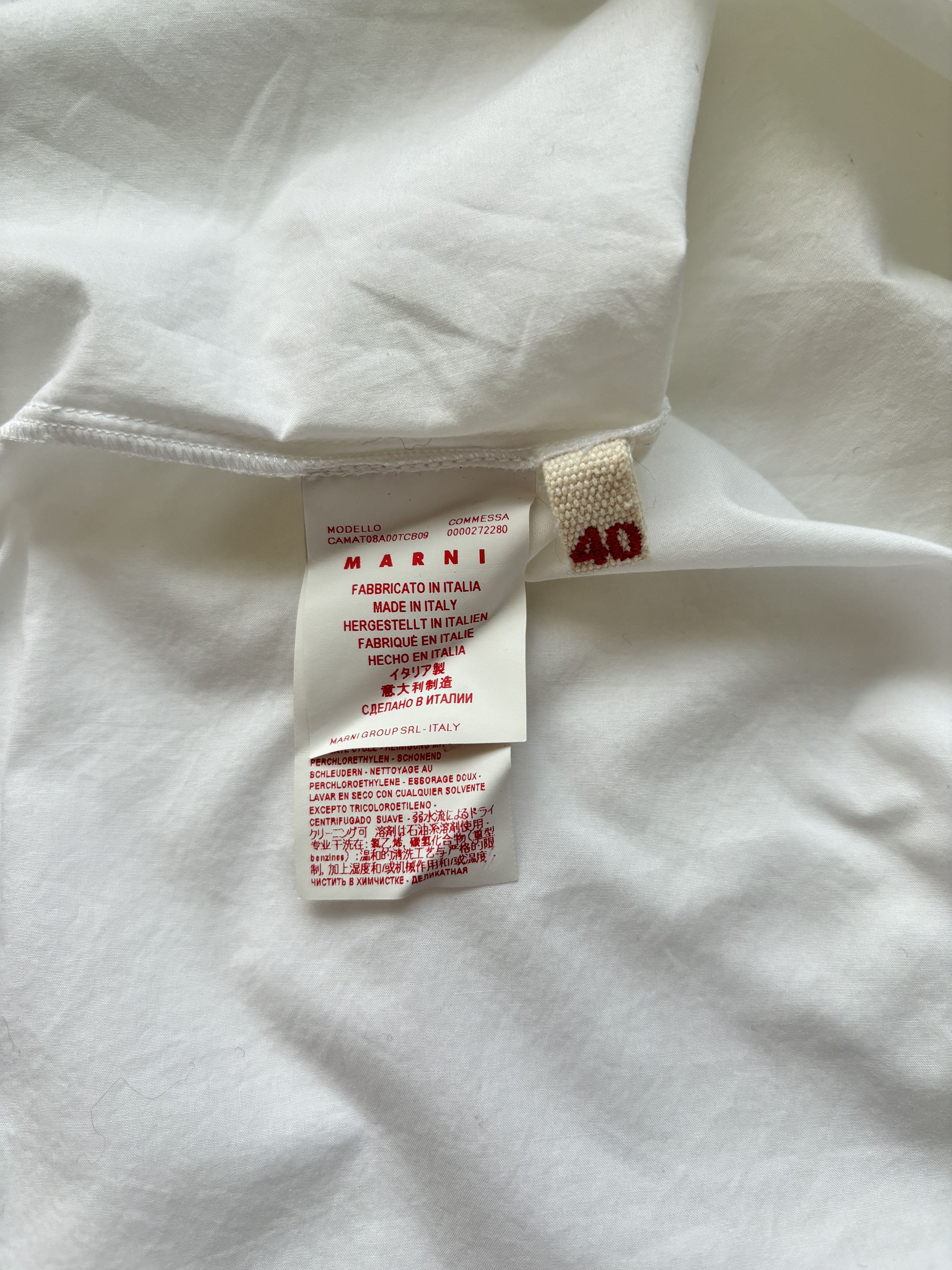Marni ⚡️QUICK SALE⚡️Marni White Flared Top Blouse Size M / US 6-8 / IT 42-44 - 4 Thumbnail