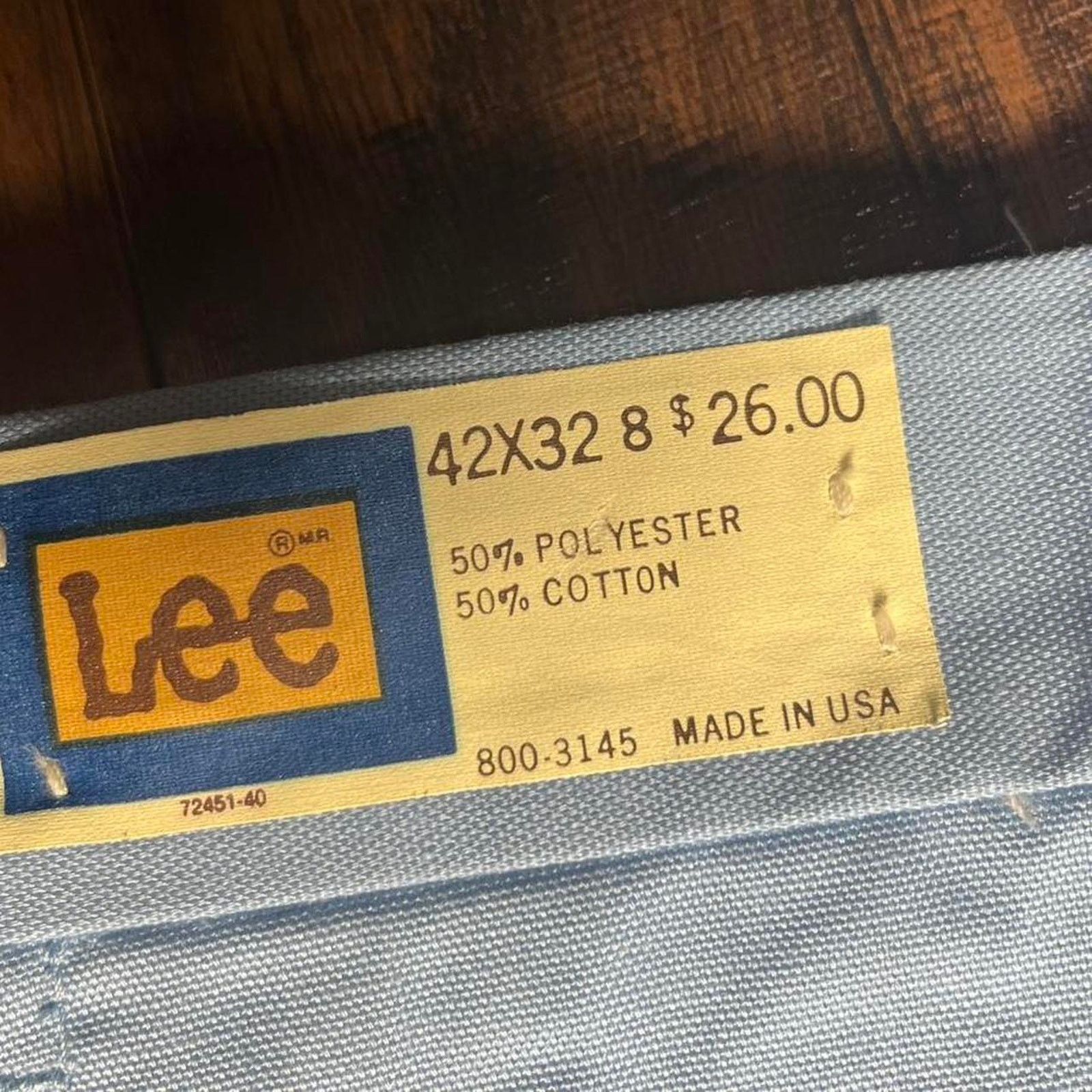 Lee Vintage dead stock blue Lee dress pants Size US 42 / EU 58 - 2 Thumbnail