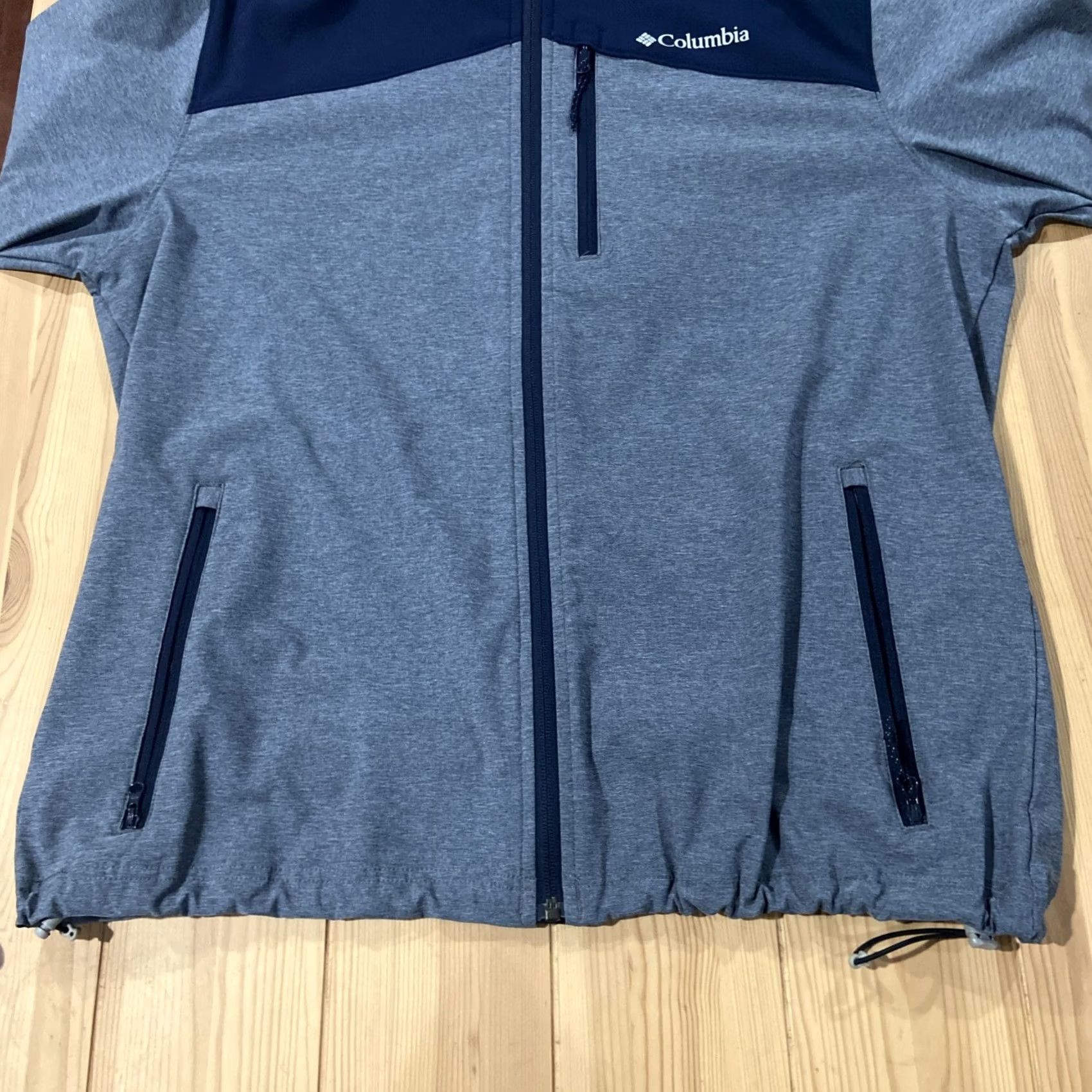 Vintage Columbia Soft Shell Hooded Jacket Adult Men L Blue Regular Full Zip Size US L / EU 52-54 / 3 - 6 Thumbnail