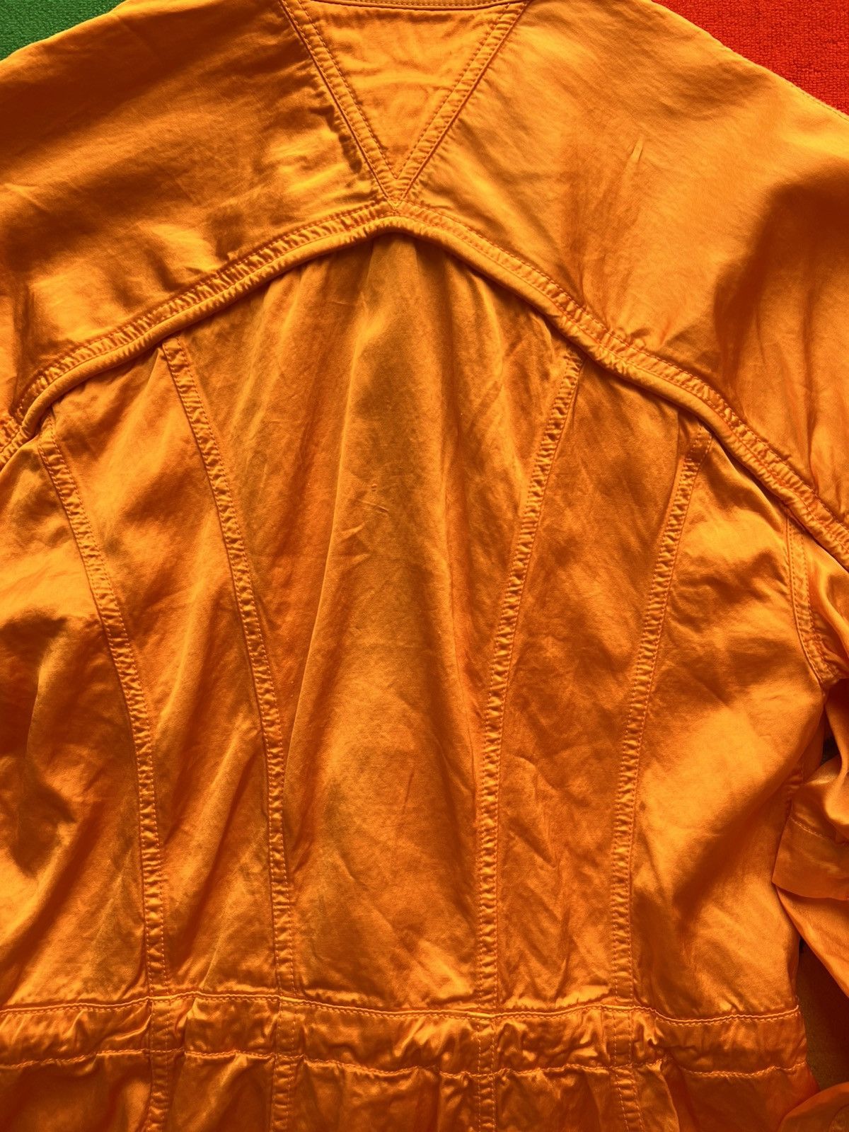 Bottega Veneta XS -S Bottega Veneta Fluid Satin Parka Dress Orange 36 shirt Size XS / US 0-2 / IT 36-38 - 15 Thumbnail