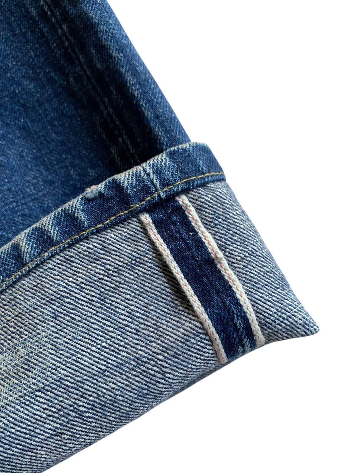Sugar Cane VINTAGE SWING CHOP SELVEDGE FADED & RUSTY DISTRESSED DENIM Size US 29 - 10 Thumbnail