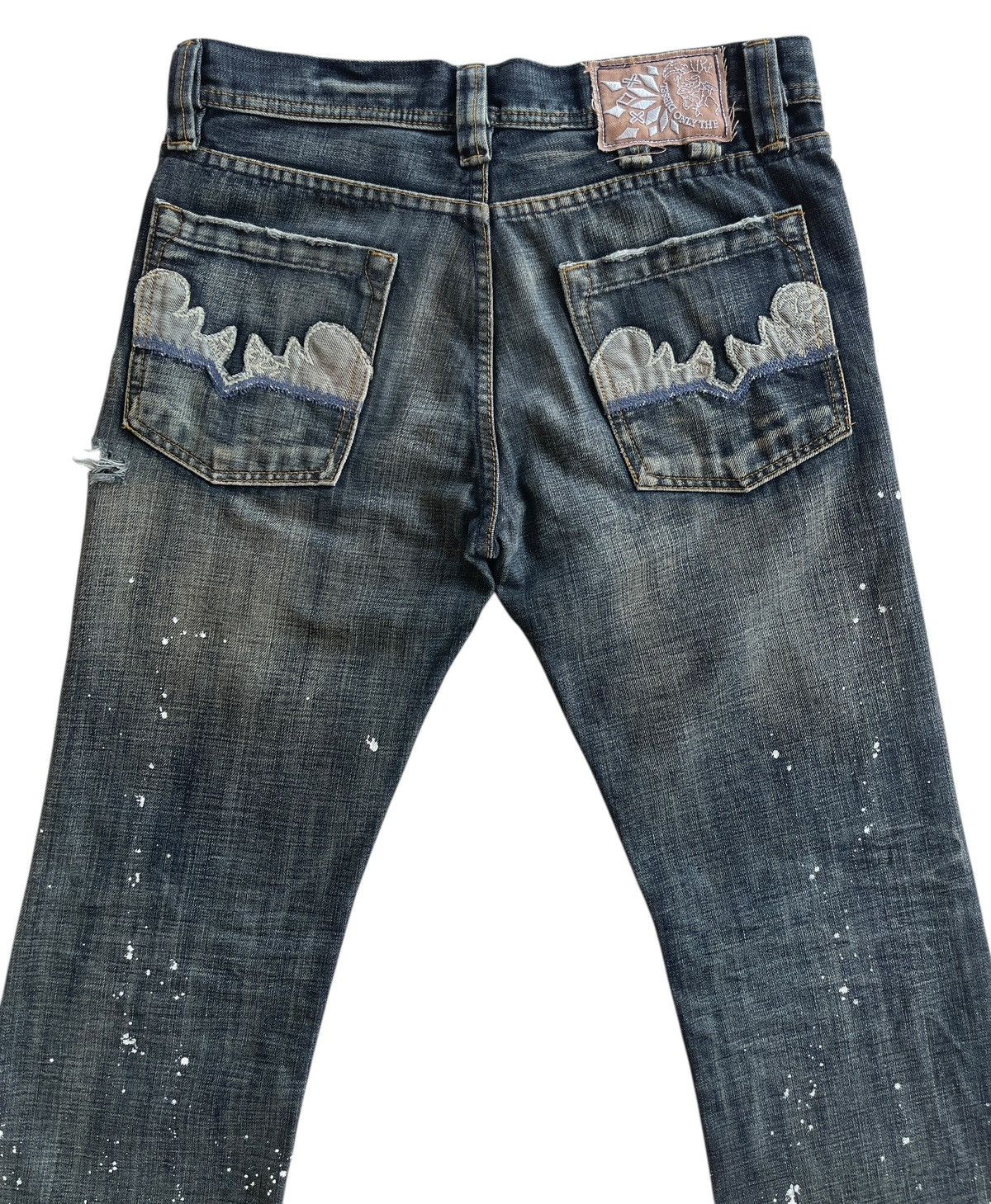Diesel Paint Splatter Distressed Flare Dark Denim Size US 32 / EU 48 - 5 Thumbnail