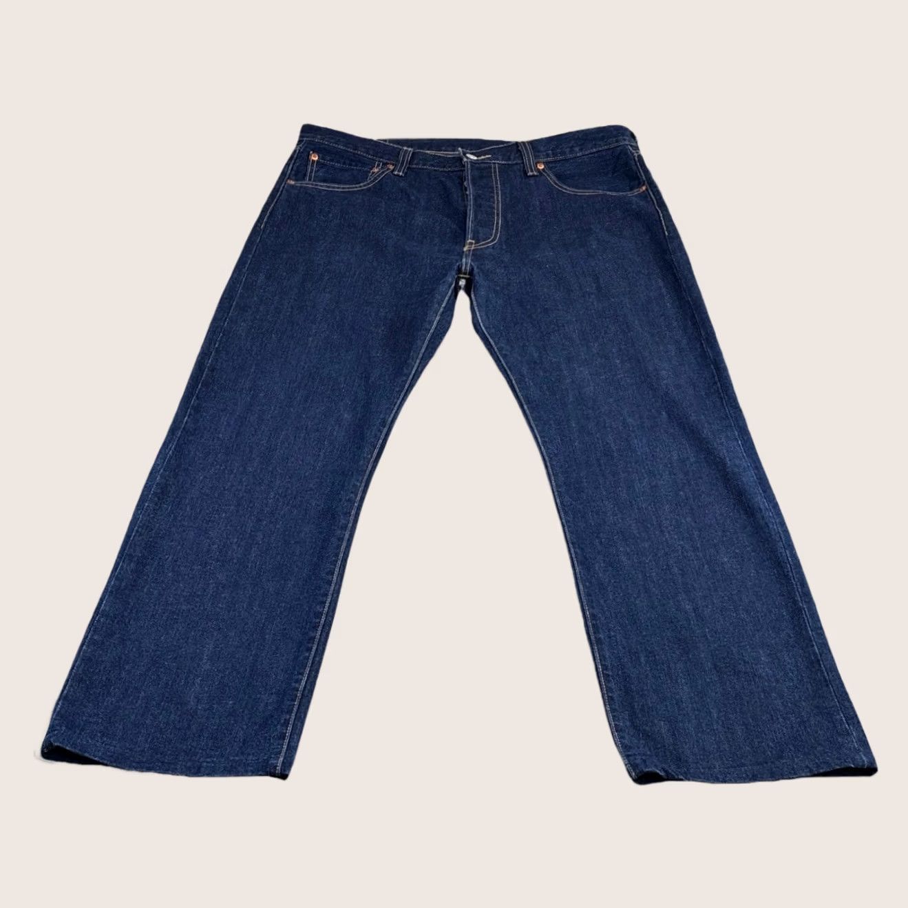 Levi's Levi’s 501 Jeans W36” L30” Darkwash Blue Men’s Button Fly Pant Straight Leg Jeans Regular Fit Mens Right Now Wearing 501 Series Vintage No Size US 36 / EU 52 - 1 Thumbnail