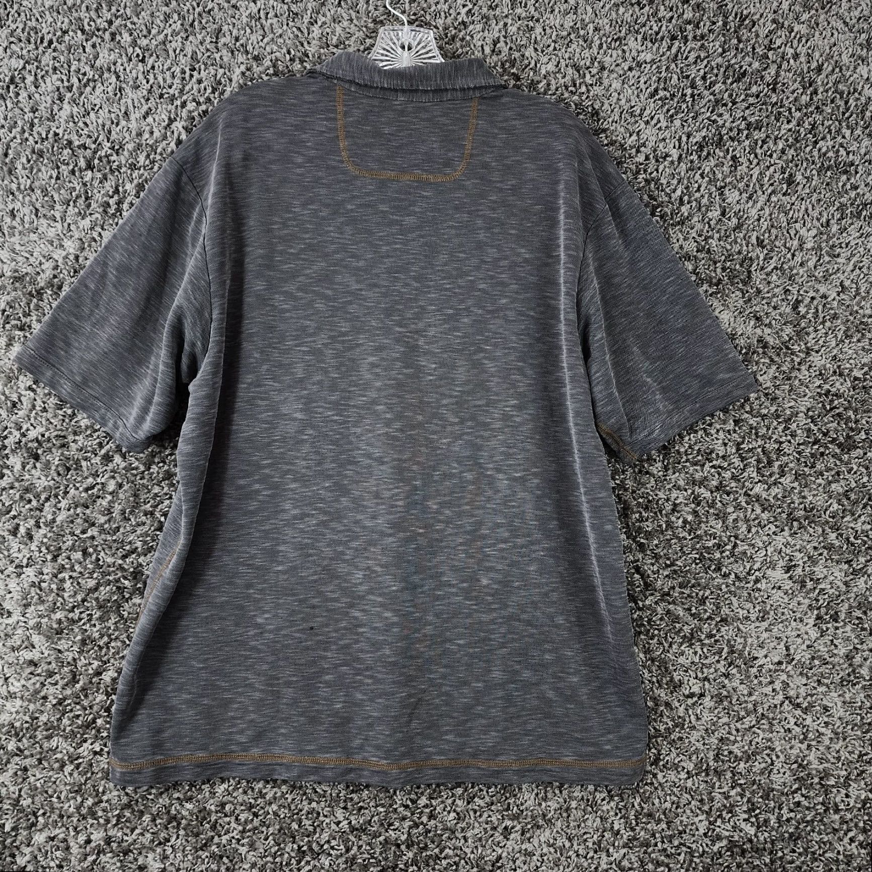 Tommy Bahama Tommy Bahama Polo Shirt Mens Gray Heather Short Sleeve Size L Regular Collar Size US L / EU 52-54 / 3 - 5 Thumbnail
