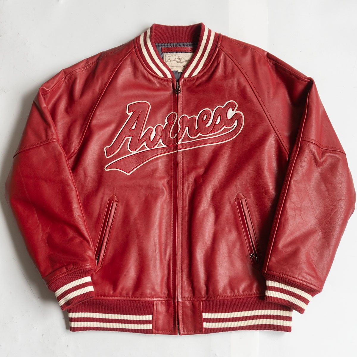 Avirex Avirex Leather Zip Varsity Jacket Size 2XL Size US XXL / EU 58 / 5 - 1 Thumbnail