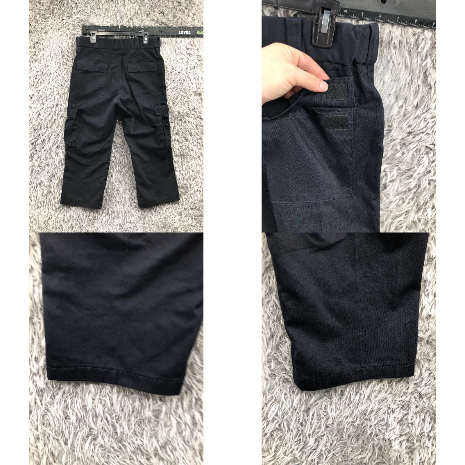 Vintage Tact Squad Pants Cargo Navy Blue 33R 24in Inseam Regular Straight Army City USA Mens Size US 33 - 8 Thumbnail