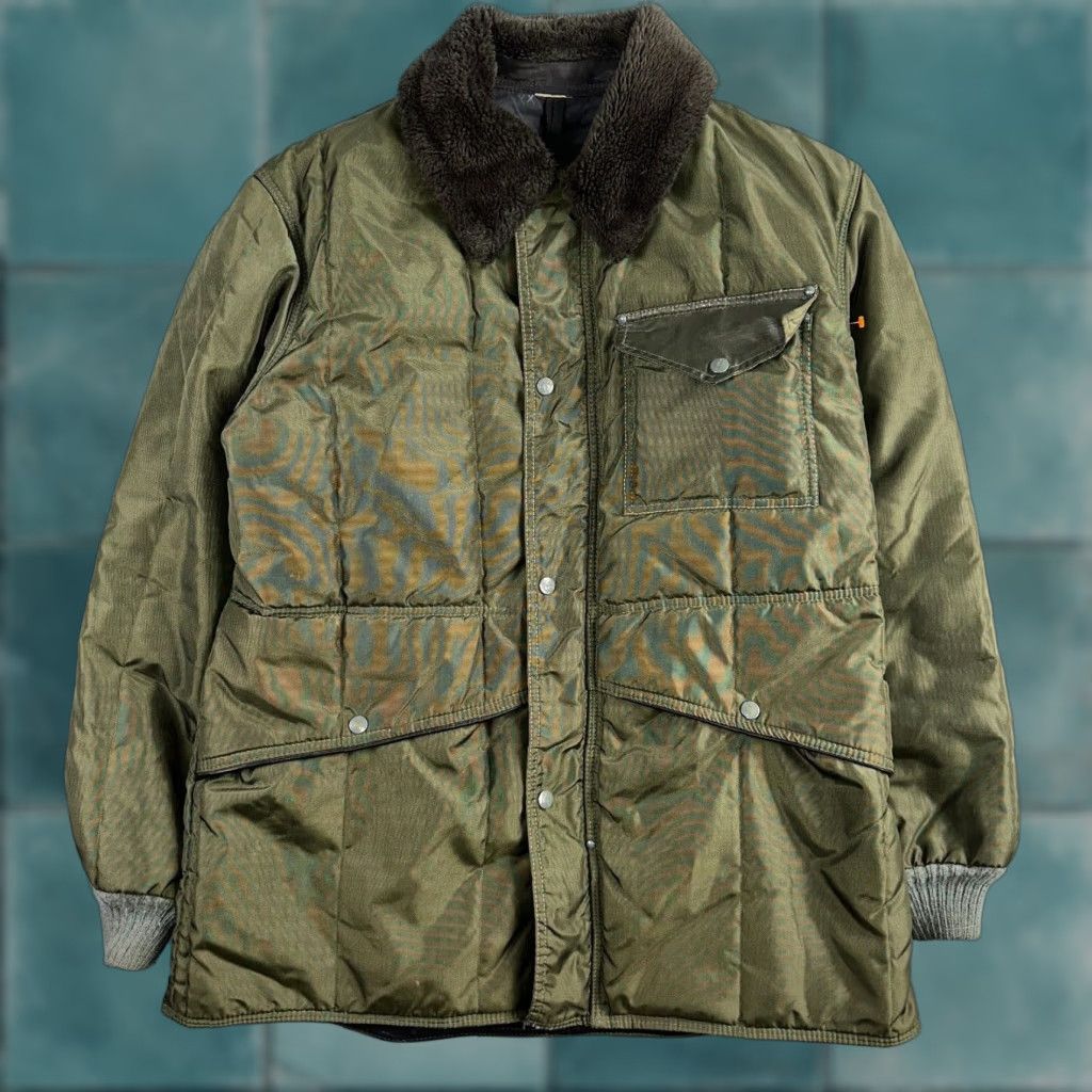 Refrigiwear VINTAGE Green Parka Puffer Jacket Coat Mens L RefrigiWear 1960s Winter Long Nylon Wool? Size US L / EU 52-54 / 3 - 1 Thumbnail