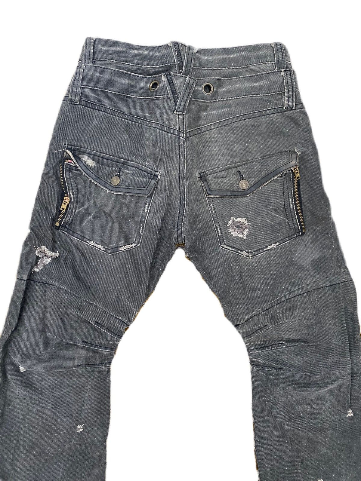 Japanese Brand JAPANESE BRAND PPFM DOUBLE WAIST DESIGN RIPPED STYLE Size US 32 / EU 48 - 6 Thumbnail
