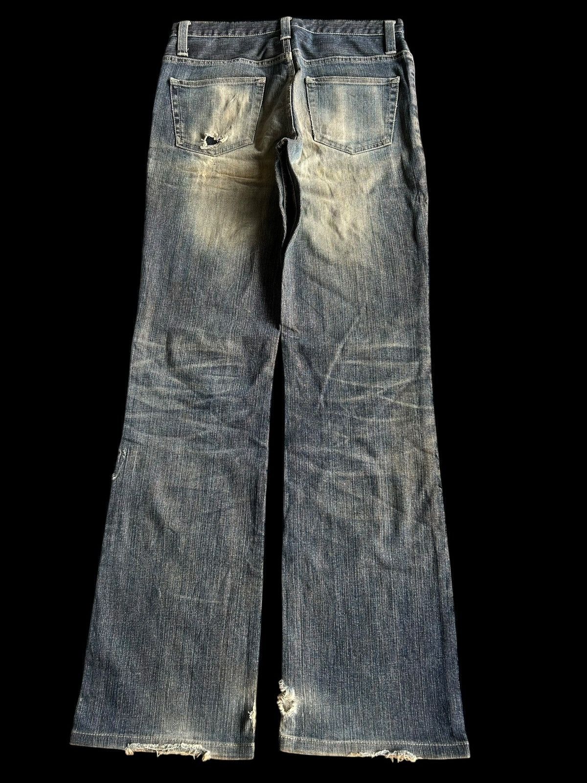 If Six Was Nine × Japanese Brand × Le Grande Bleu (L.G.B.) 🔥FLARE🔥 RUSTY MADE IN JAPAN Distressed Denim Size US 29 - 2 Thumbnail