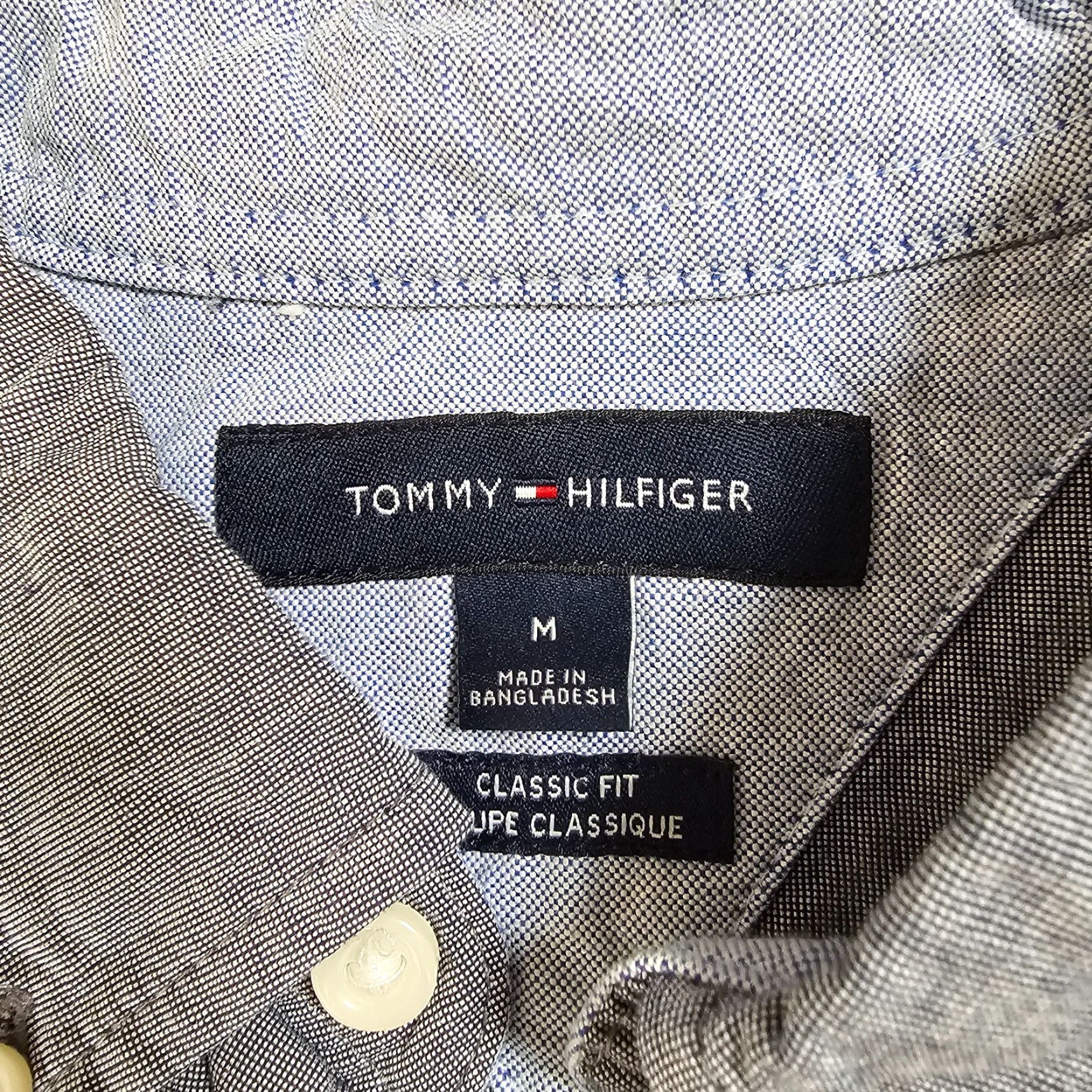 Tommy Hilfiger Tommy Hilfiger Shirt Men Button-Down Long Sleeve Medium Blue Solid Size US M / EU 48-50 / 2 - 2 Thumbnail