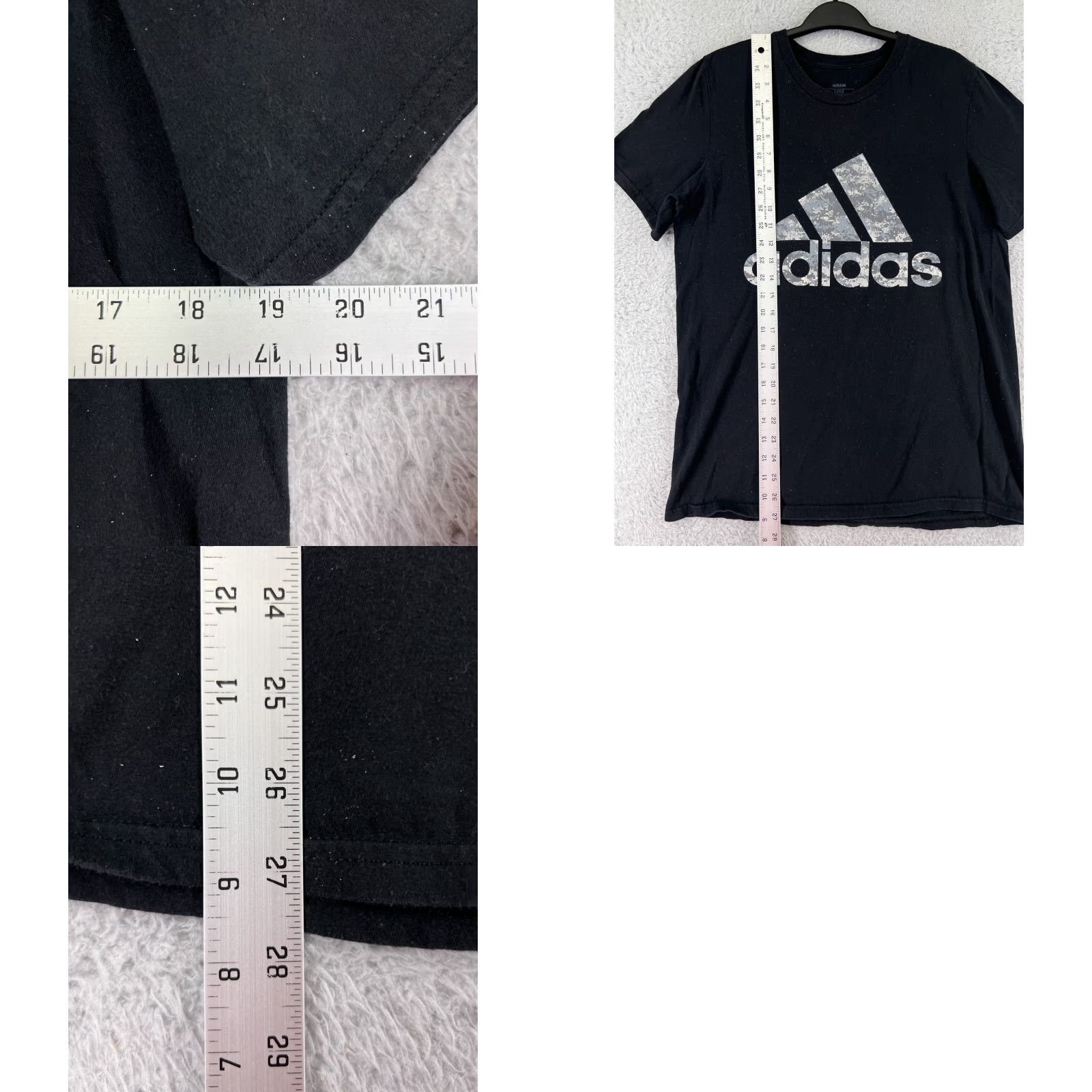 Adidas Adidas Shirt Mens Medium Black Digital Camo Logo Short Sleeve Crew Neck Size US M / EU 48-50 / 2 - 9 Thumbnail