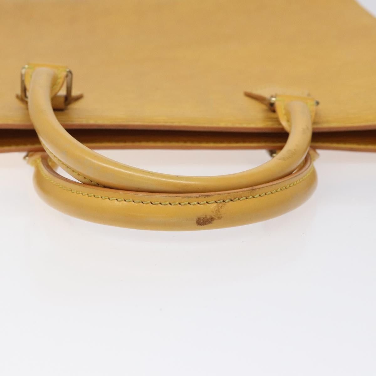 Louis Vuitton LOUIS VUITTON Epi Sac Plat Hand Bag Yellow M52079 Size ONE SIZE - 7 Thumbnail