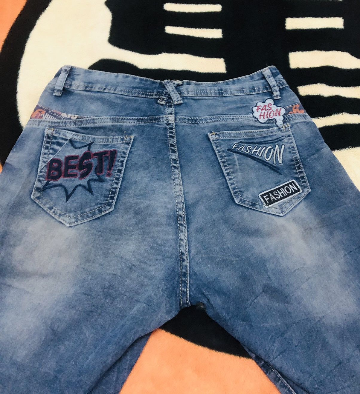 Jean Distressed Japanese brand jeans Size US 29 - 4 Thumbnail