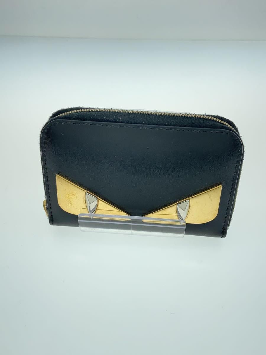 Fendi Leather Coin Case Black