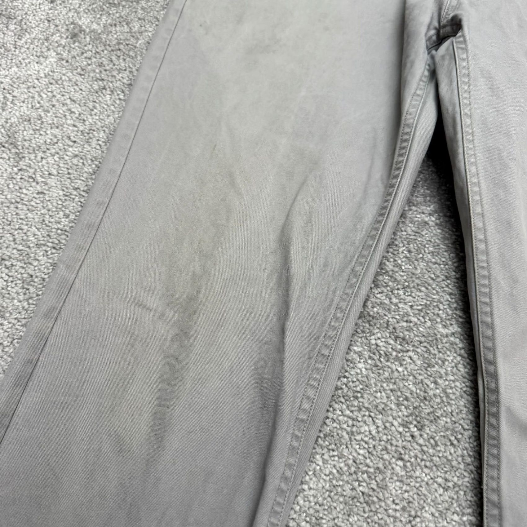 Bonobos Bonobos Chino Pants Straight Leg Mens 34x34 Gray Cotton Flat Front Regular Fit Size US 34 / EU 50 - 6 Thumbnail