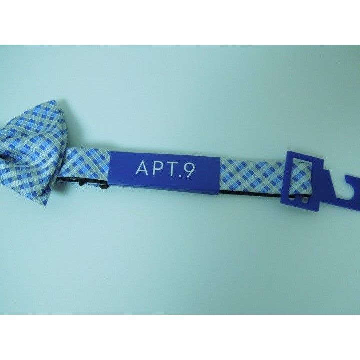 Apt. 9 Apt. 9 Cailin Check Blue Silver Bow Tie Size ONE SIZE - 2 Thumbnail