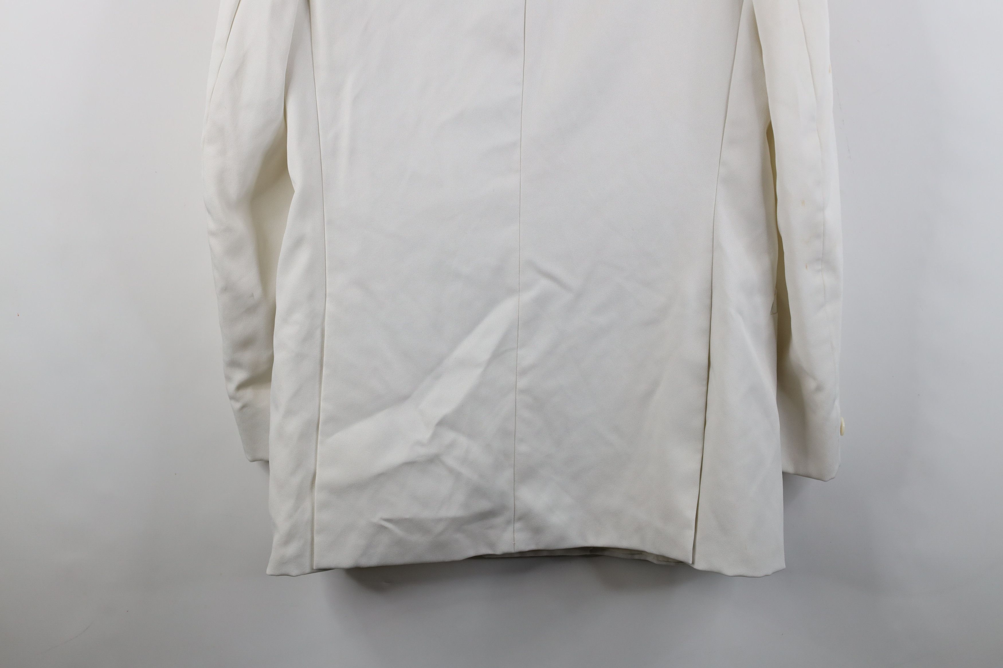Vintage Vintage 80s 90s Streetwear Tuxedo Prom Suit Jacket White Size US XL / EU 56 / 4 - 15 Thumbnail