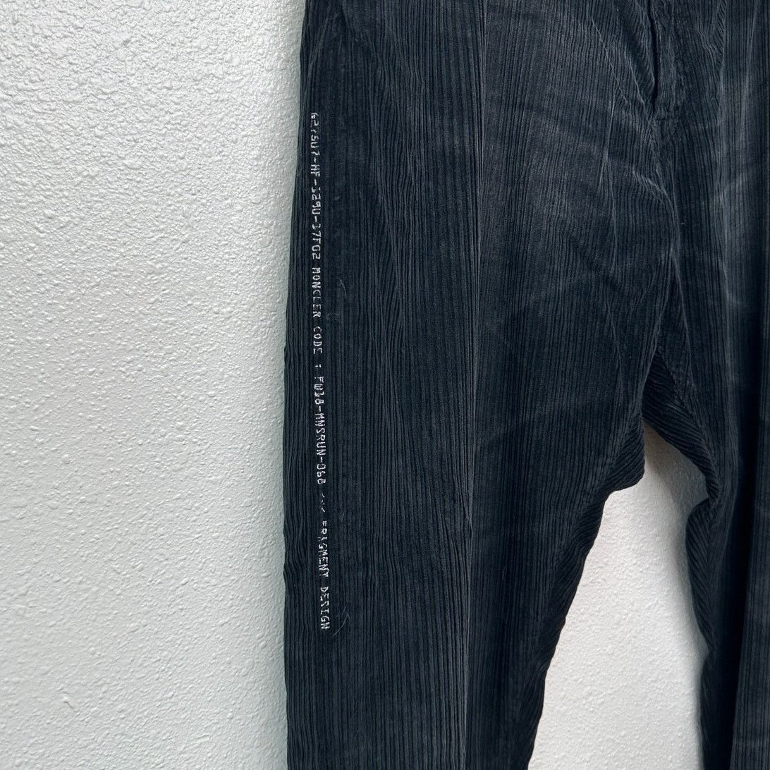 Moncler NWT Moncler 7 Fragment Corduroy Pants Black 48 Side Code Size US 32 / EU 48 - 2 Thumbnail