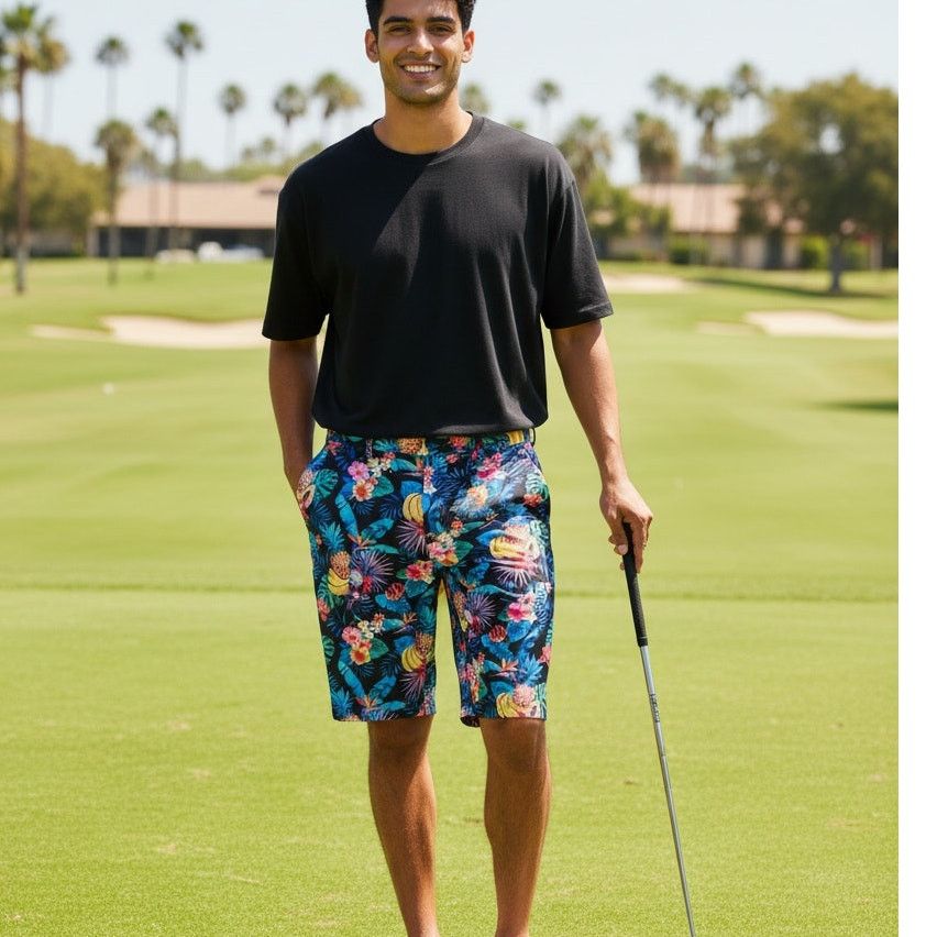 Other Hreski Tropical Fruits Design Golf Shorts Size 36 NEW Size US 36 / EU 52 - 1 Thumbnail